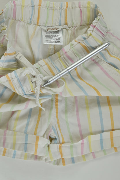 Milkshake Size 8 Striped Shorts