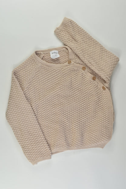 Milky Size 1 Knit Wrap Jumper