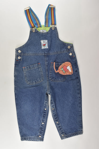 Mimi Size 1-2 French Maisy Mouse Vintage Denim Overalls