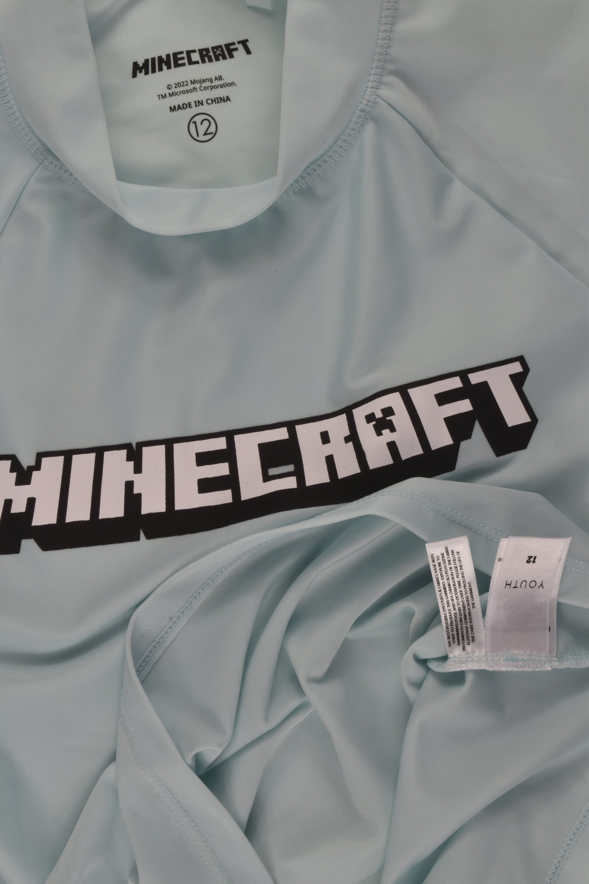 Minecraft Size 12 Rashie Top