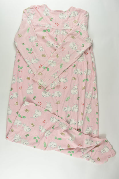 Mini Boden Size 11-12 Long Bunny Pyjama Dress