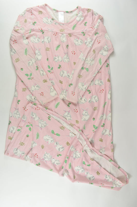 Mini Boden Size 11-12 Long Bunny Pyjama Dress