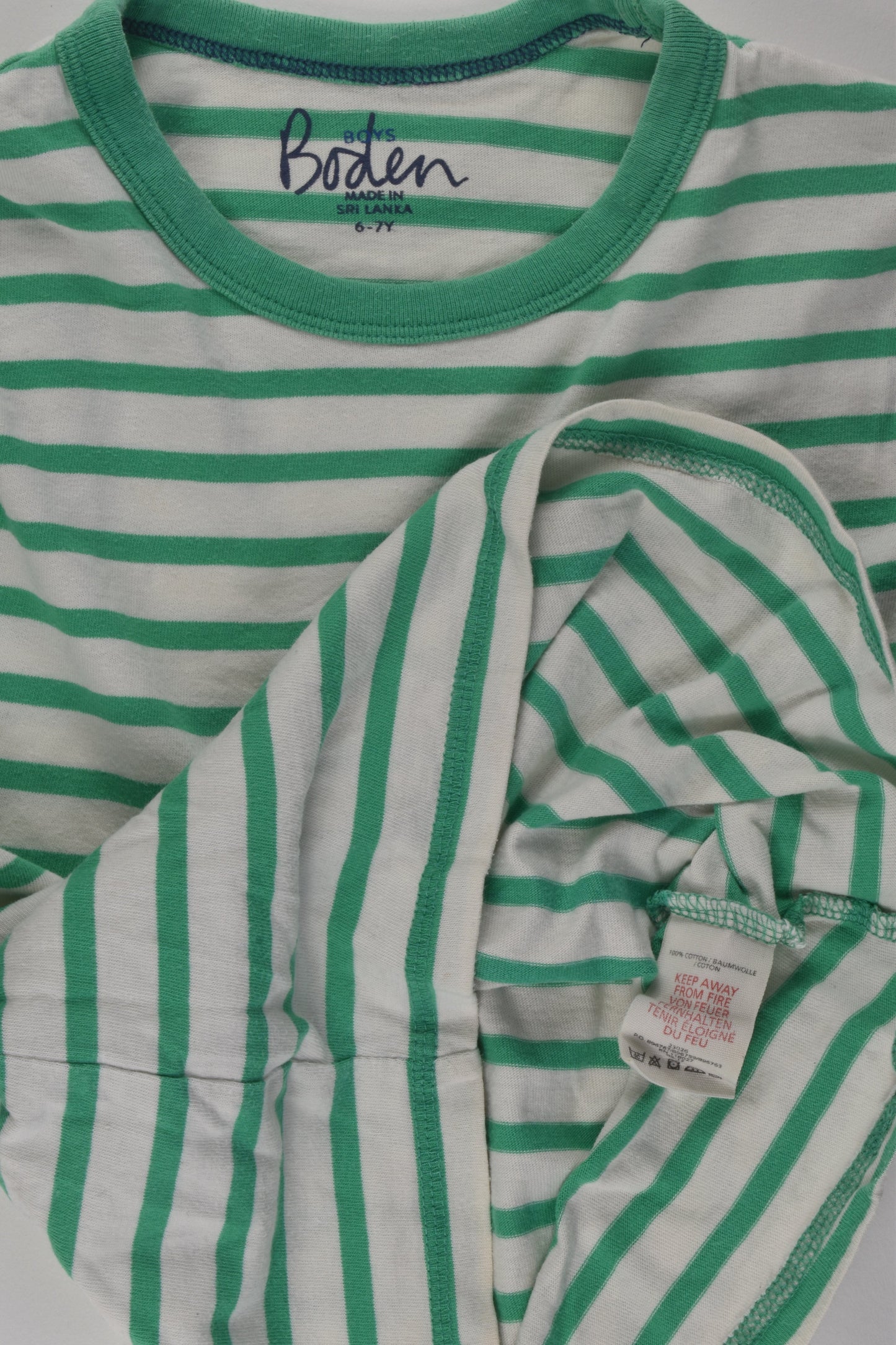 Mini Boden Size 6-7 Striped Top
