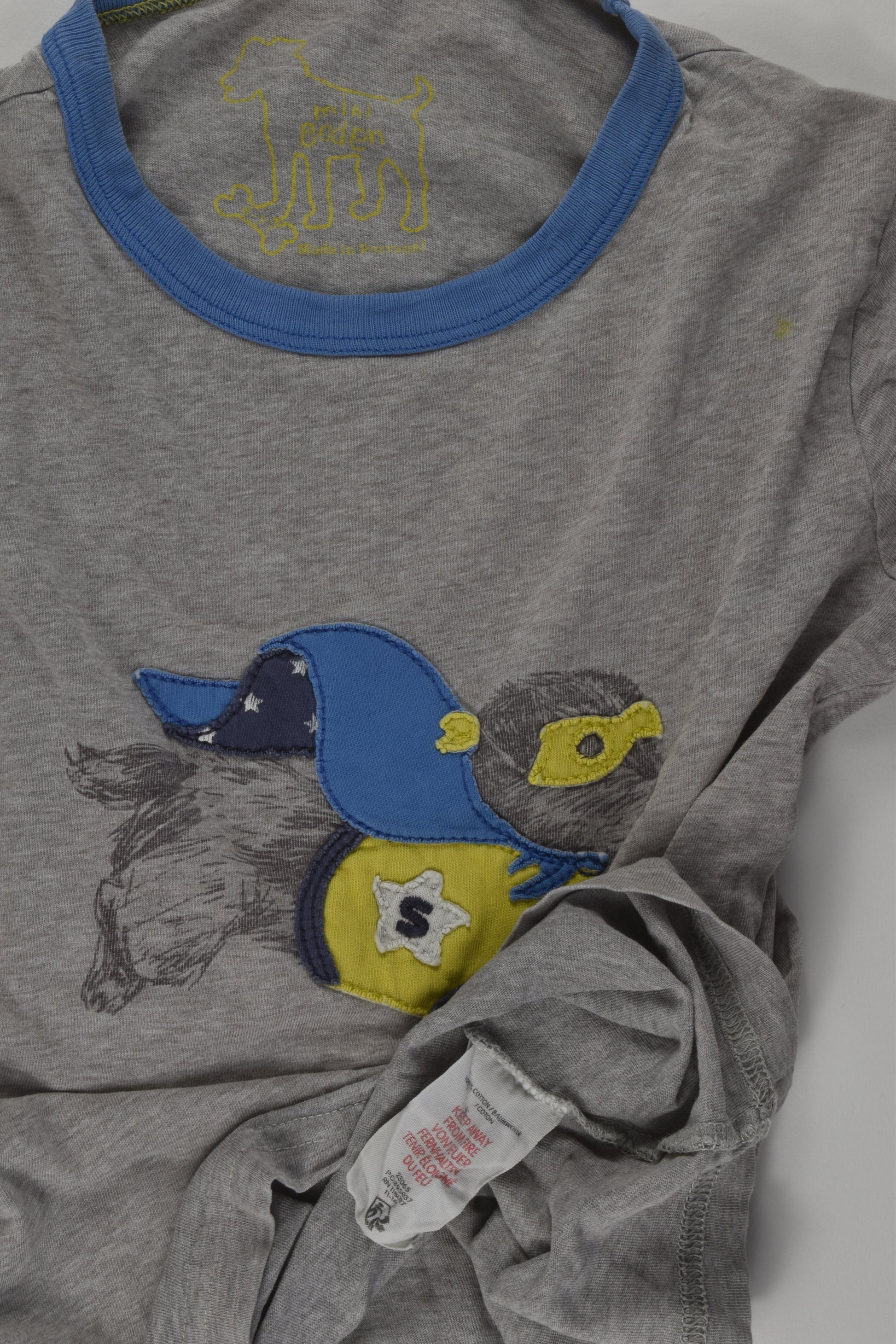 Mini Boden Size 6-7 Super Dog T-shirt