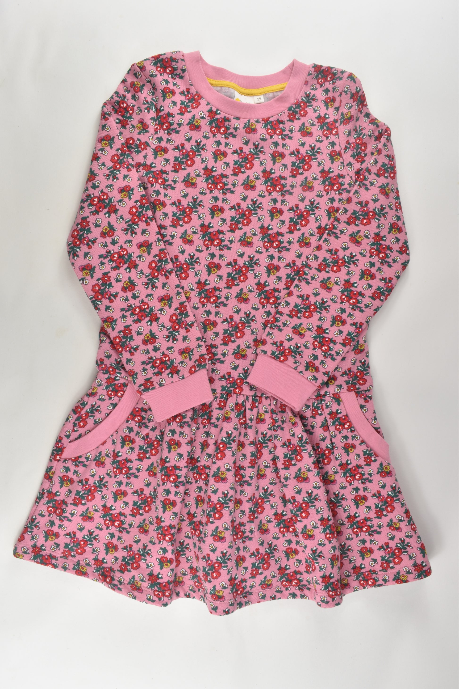 Mini Boden Size 7-8 Floral Sweater Dress