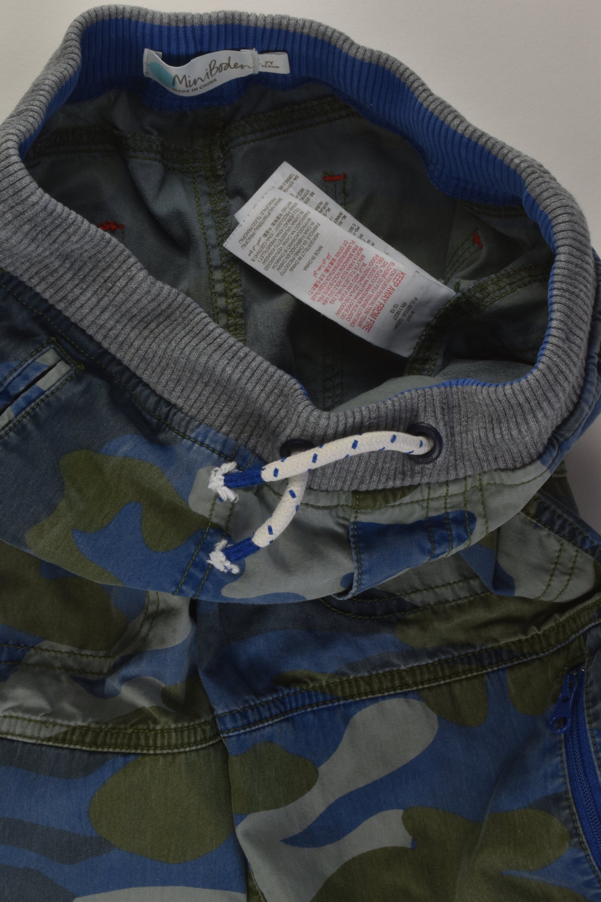 Mini Boden Size 7 Camouflage Pants/Shorts