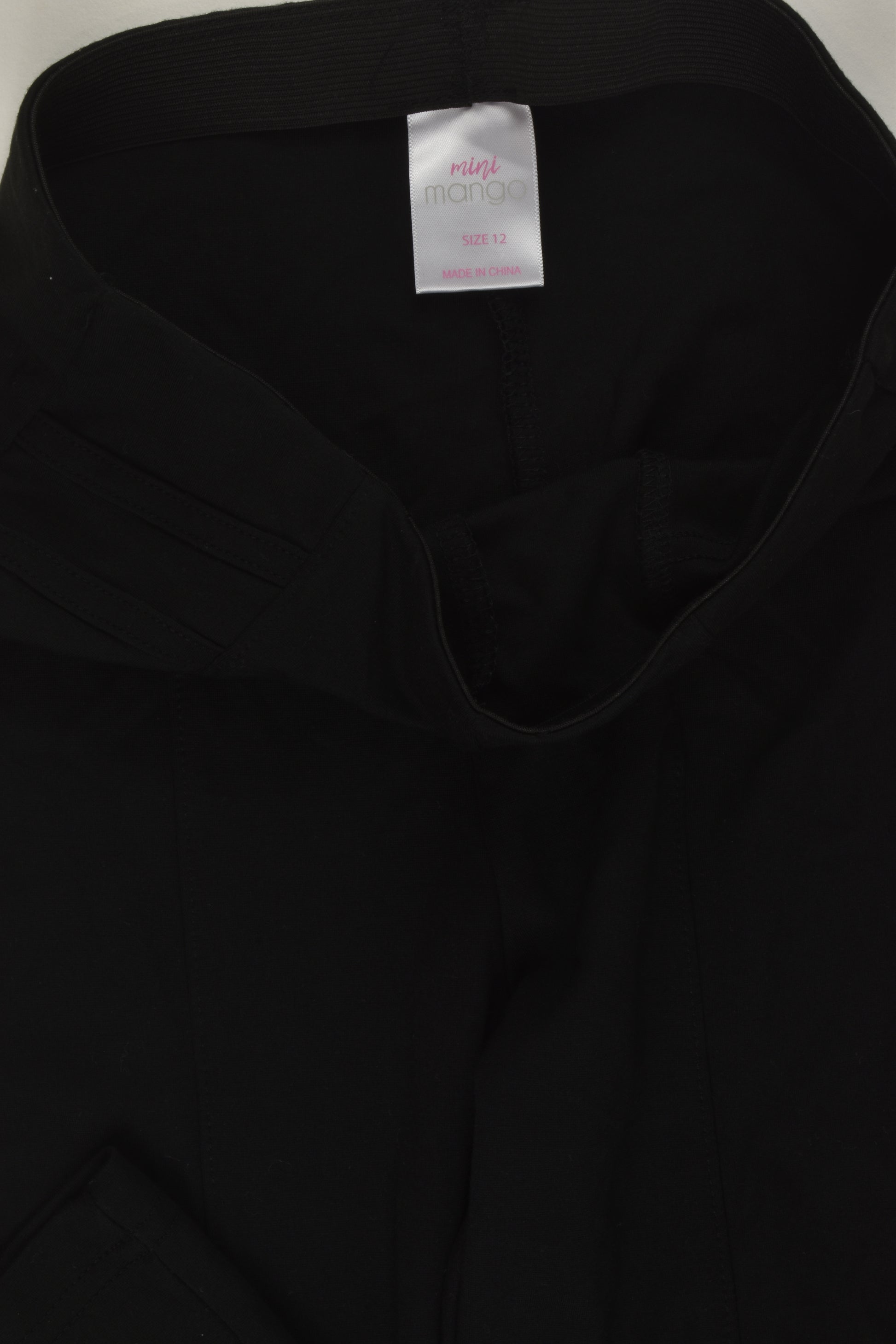 Mini Mango Size 12 Black Leggings
