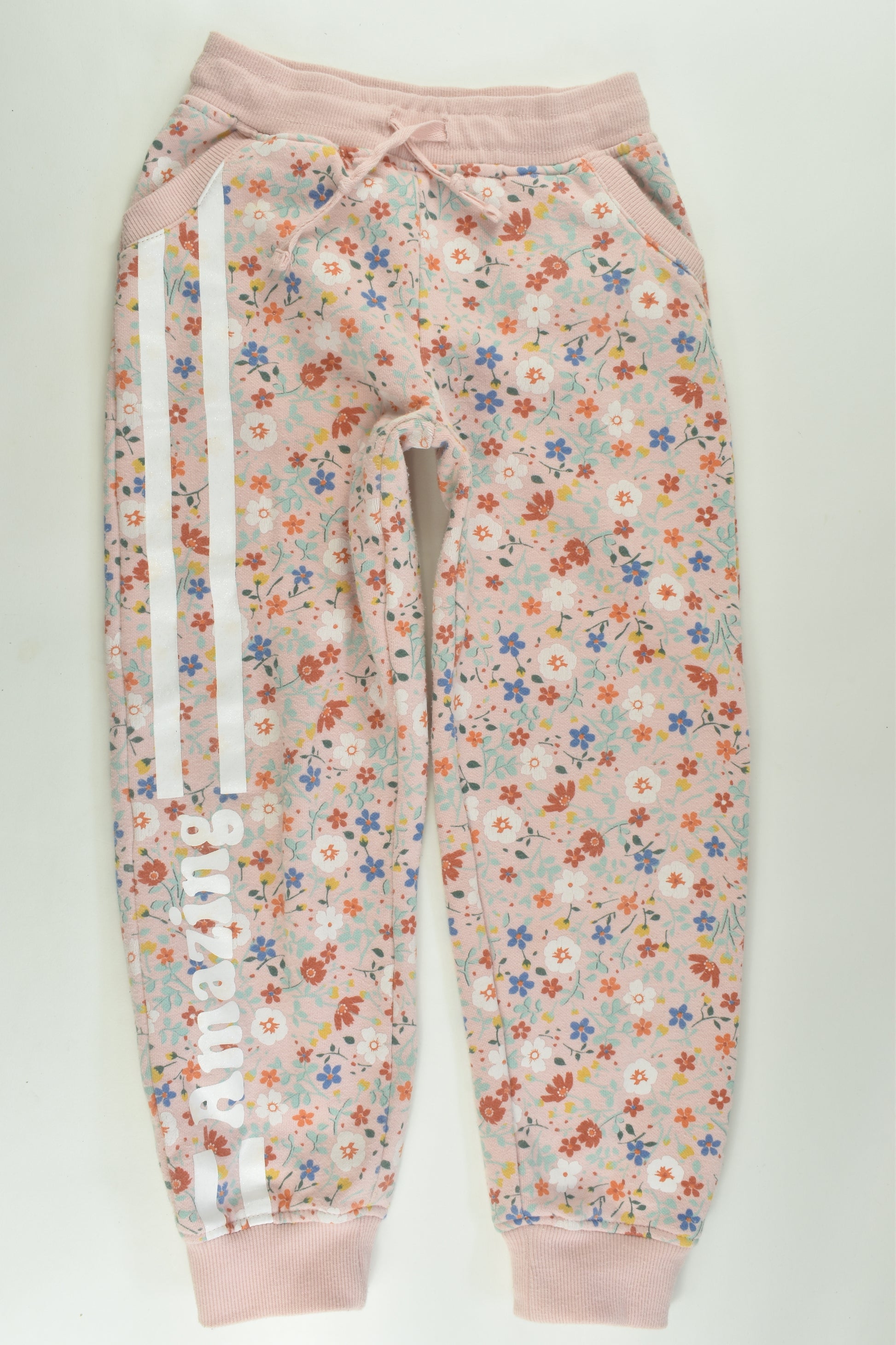 Mini Mango Size 6 Floral Track Pants
