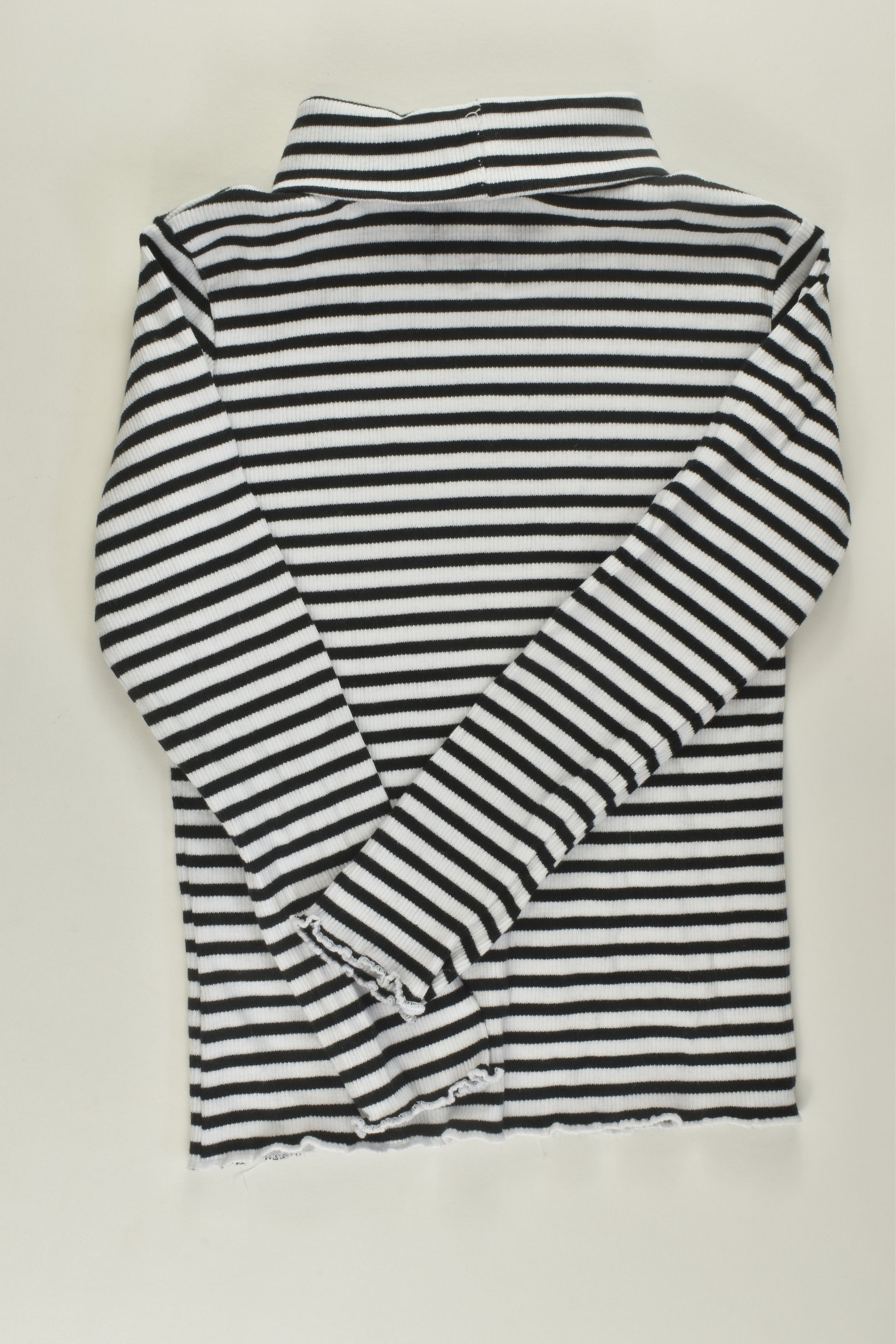 Mini Mango Size 6 Ribbed Turtle Neck Top