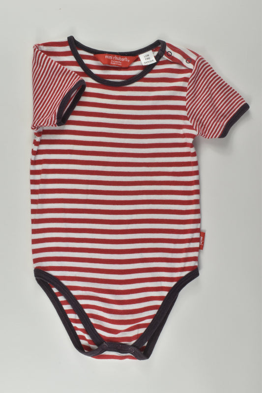Mini Rhubarb Size 00 Striped Bodysuit
