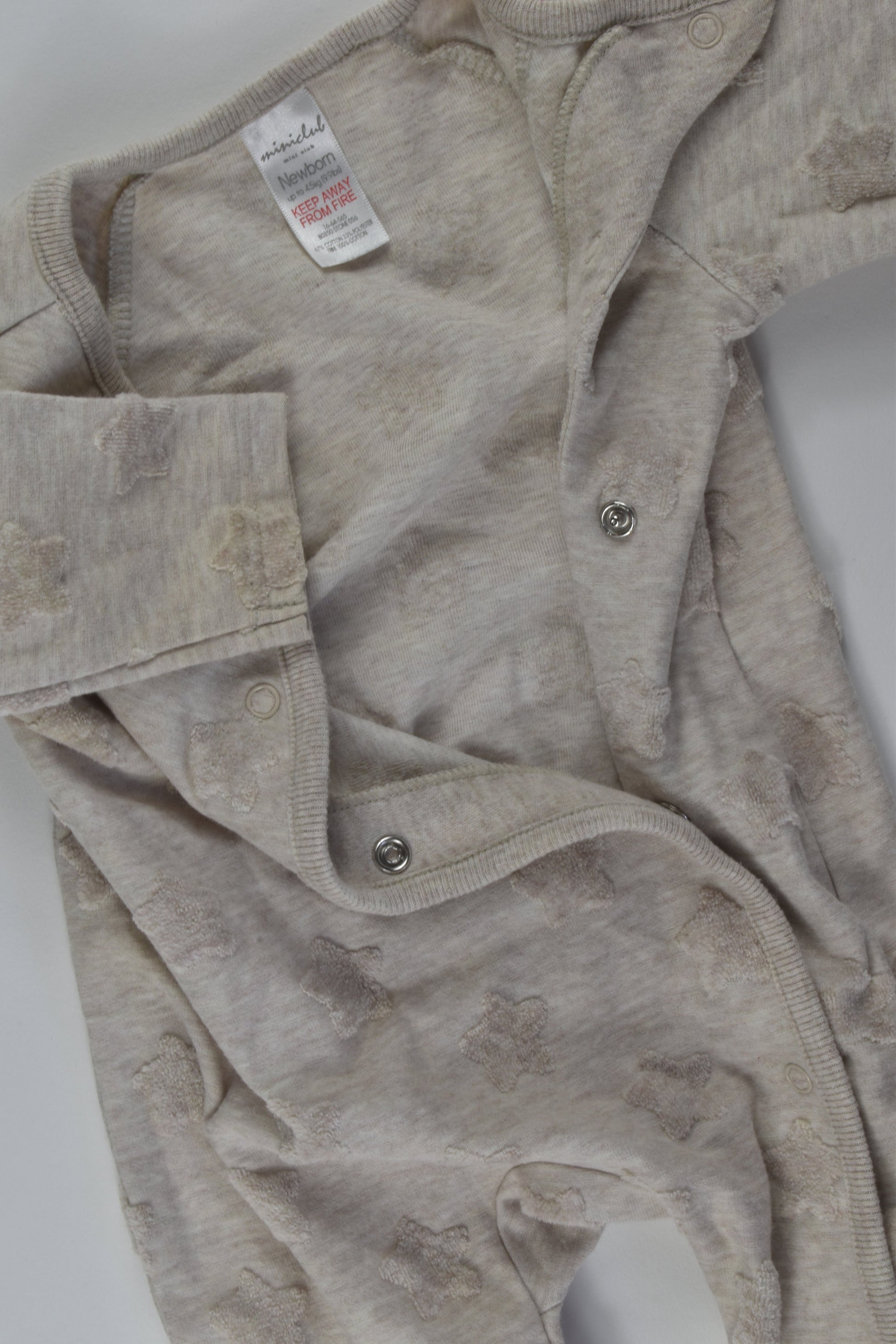 Miniclub Size 0000 Footed Romper