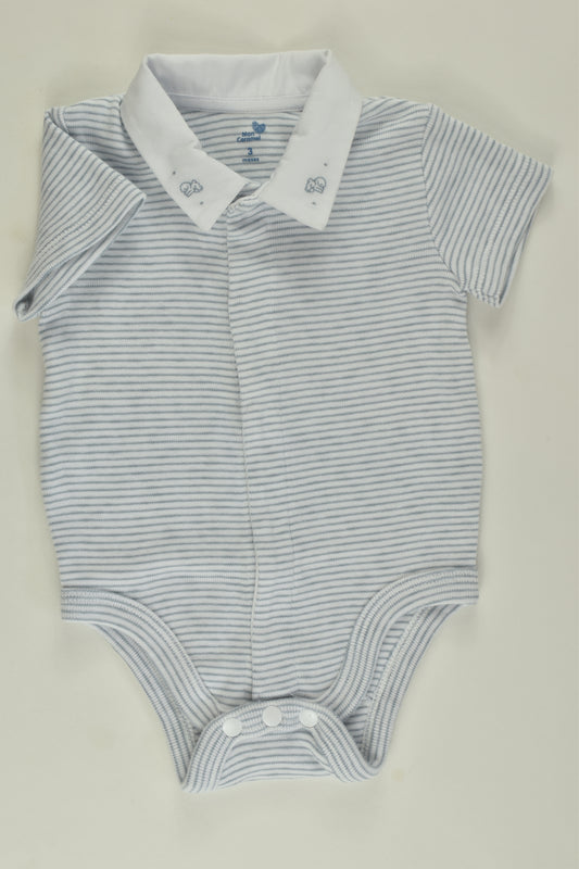 Mon Caramel Size 000 Bodysuit with Collar