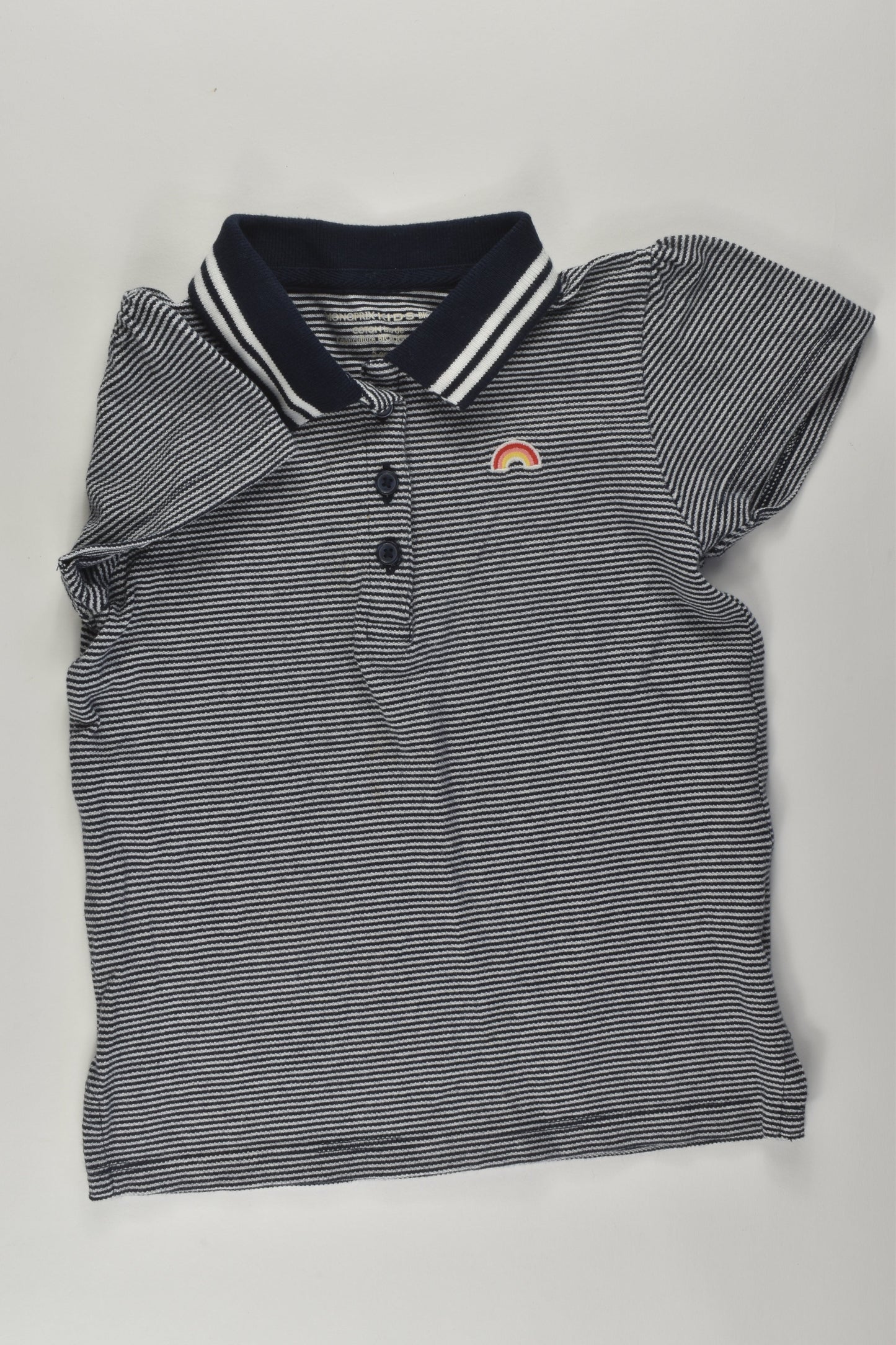 Monoprix Kids Size 5 Rainbow Polo Shirt