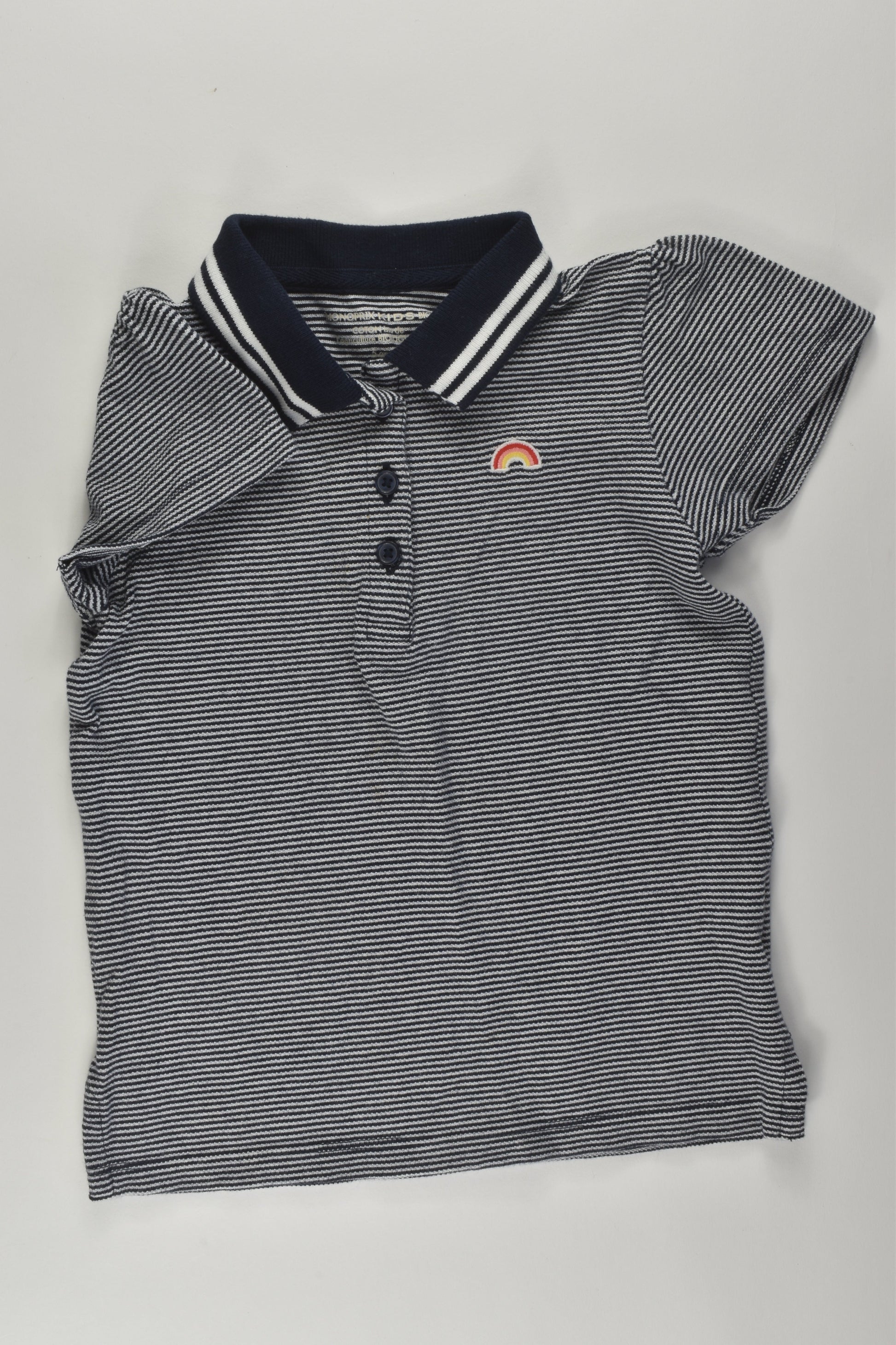 Monoprix Kids Size 5 Rainbow Polo Shirt