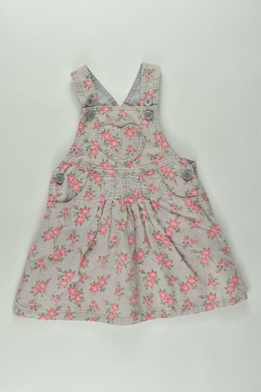 Mothercare Size 0 Floral Cord Dress