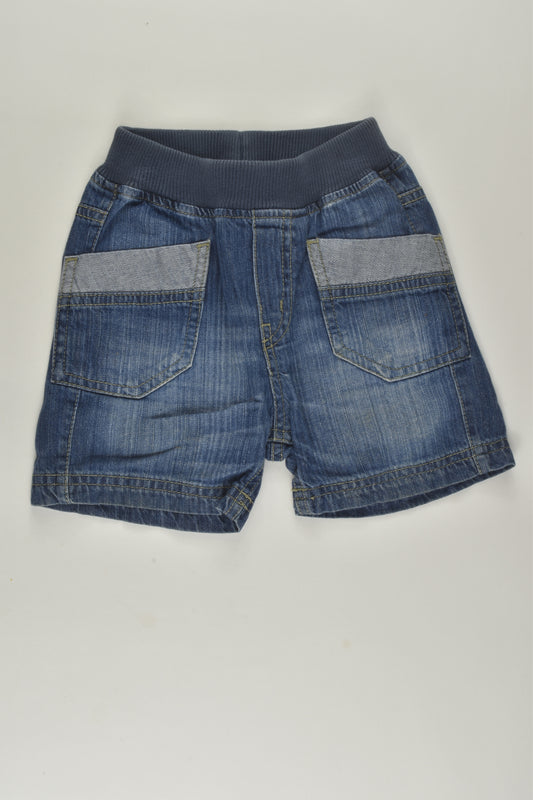 Mothercare Size 0 Lightweight Denim Shorts