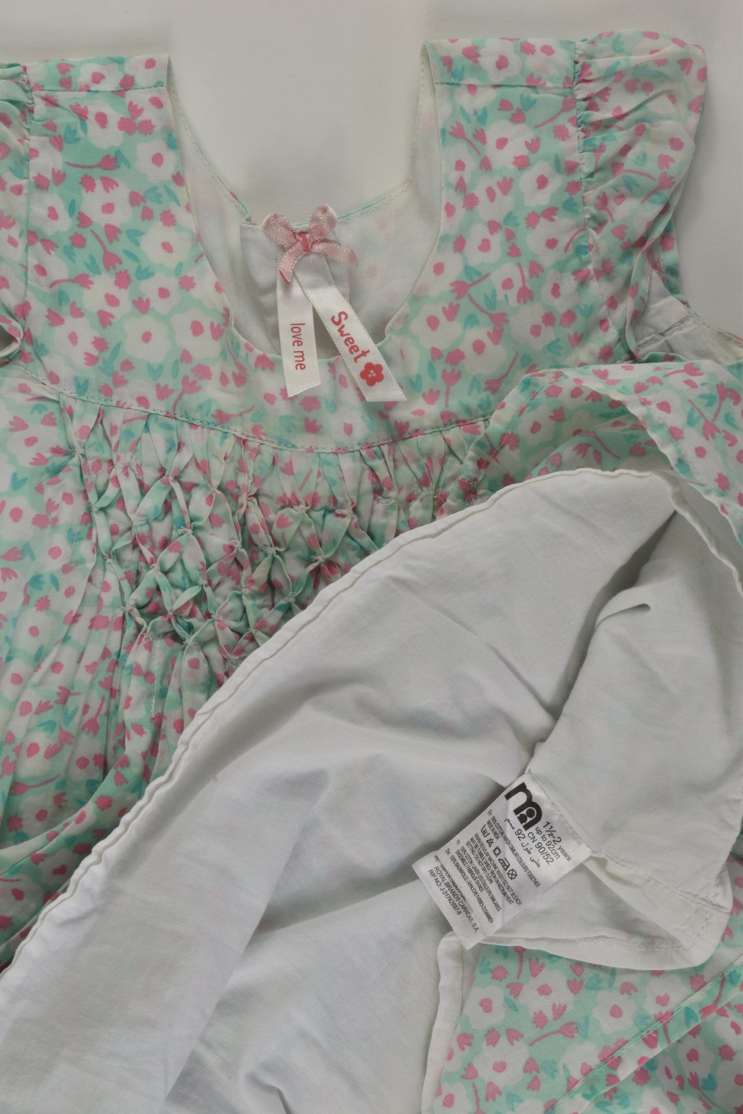 Mothercare Size 2 Lined Dress