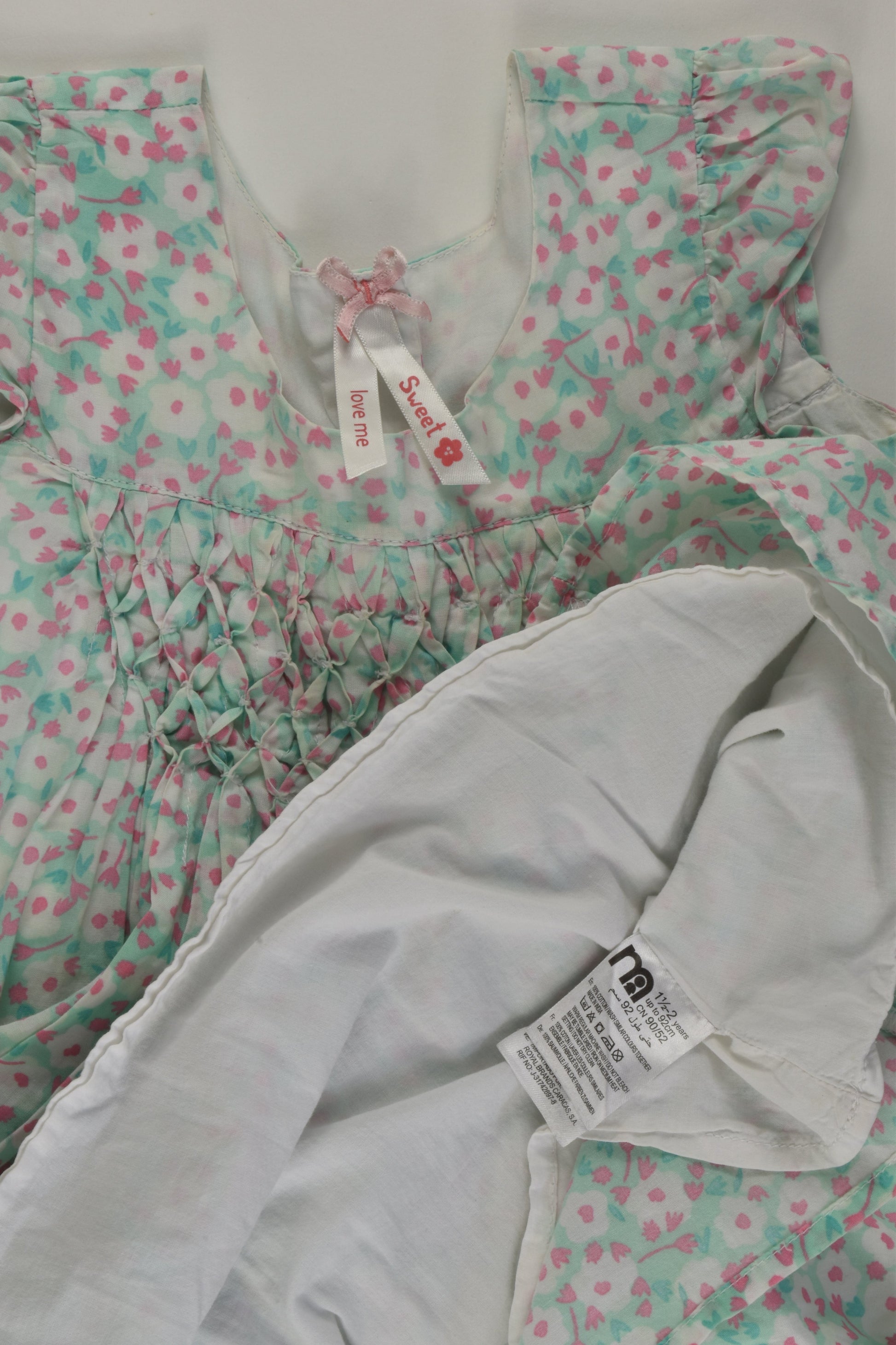 Mothercare Size 2 Lined Dress