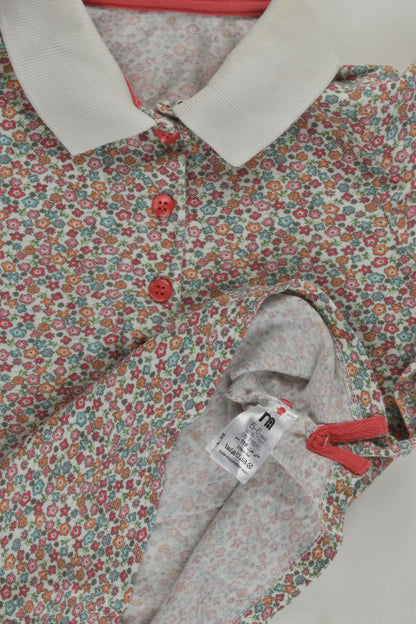 Mothercare Size 5-6 Floral Polo T-Shirt