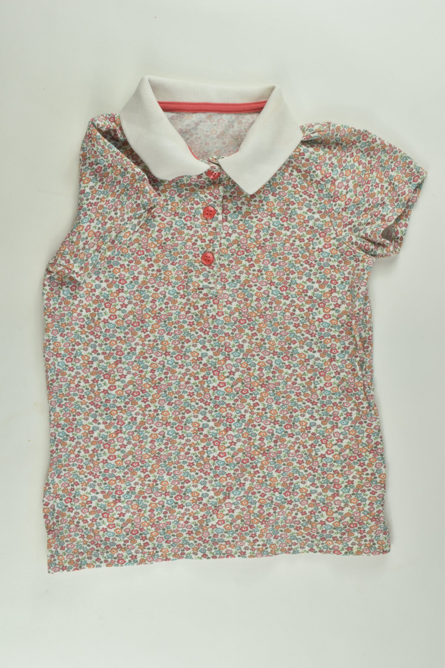 Mothercare Size 5-6 Floral Polo T-Shirt