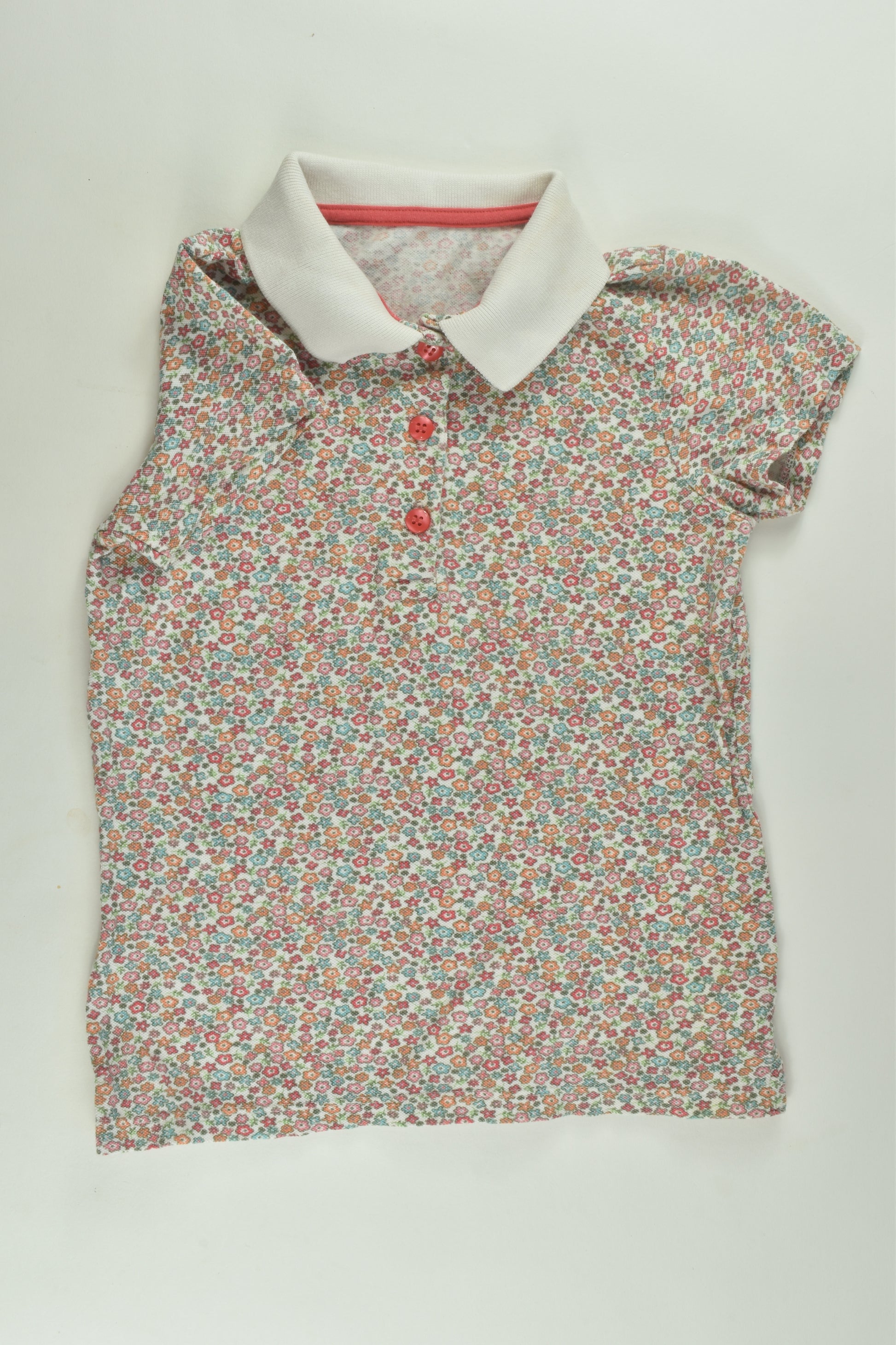 Mothercare Size 5-6 Floral Polo T-Shirt