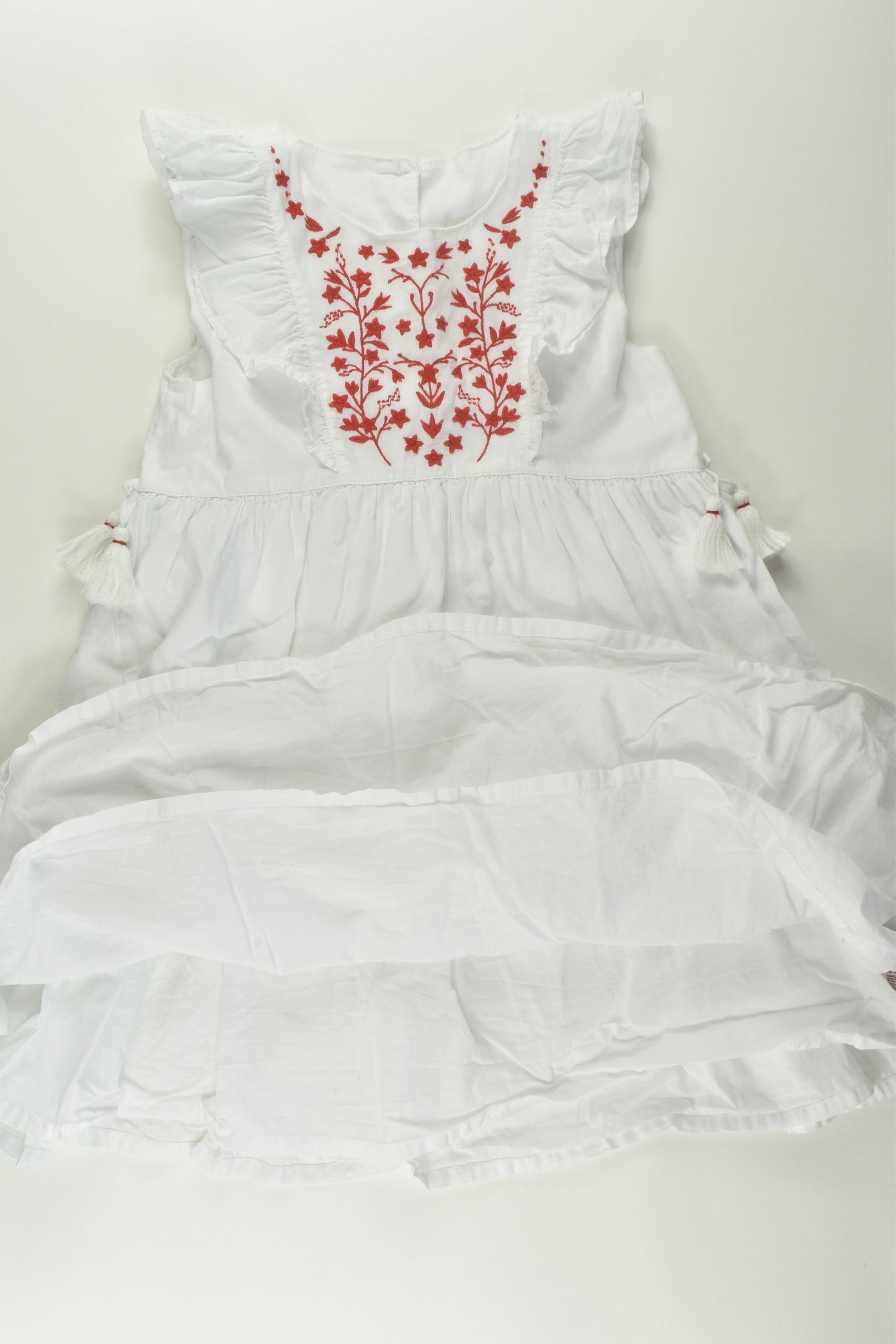 Mothercare Size 5-6 Lined Embroidery Dress