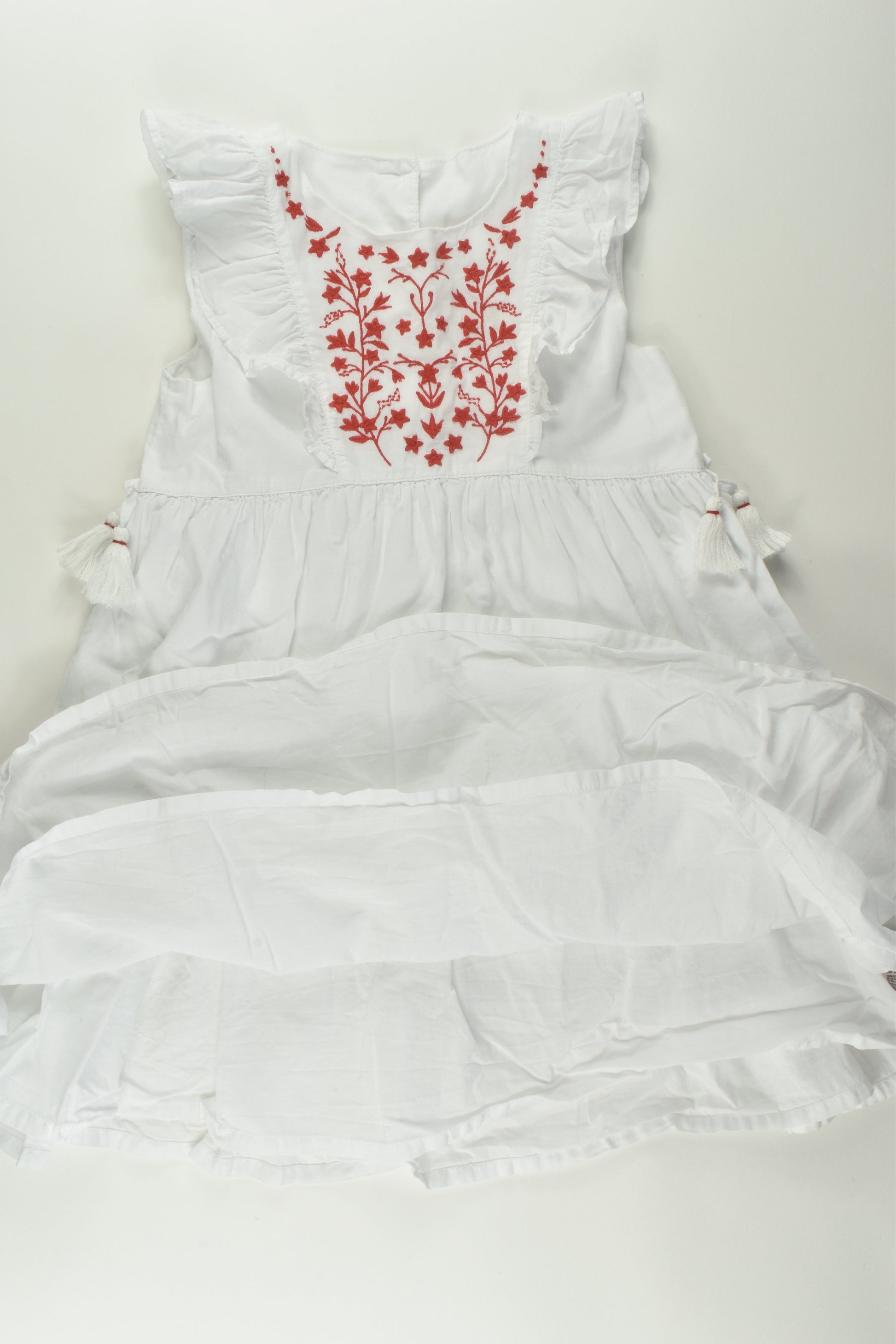 Mothercare Size 5-6 Lined Embroidery Dress