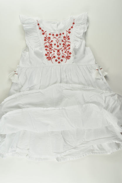 Mothercare Size 5-6 Lined Embroidery Dress