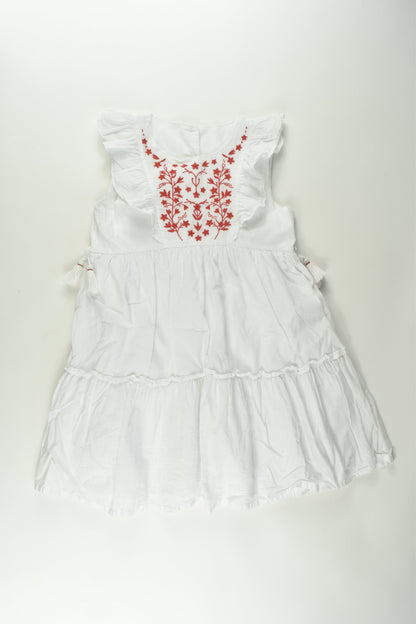 Mothercare Size 5-6 Lined Embroidery Dress
