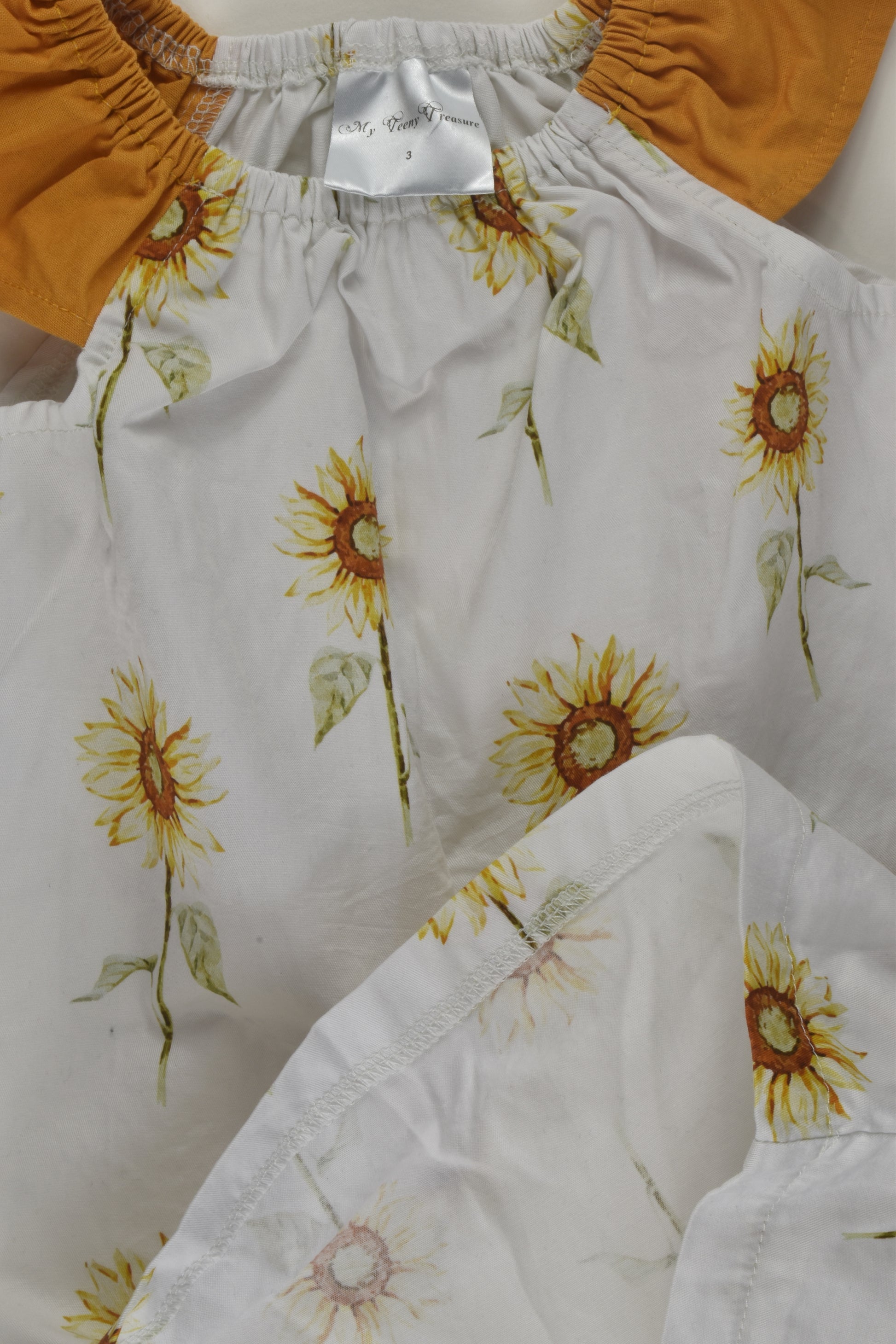 My Teeny Treasure Size 3 Sunflower Dress