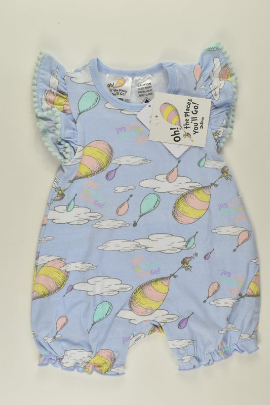 NEW Dr Seuss Size 00 Short Romper