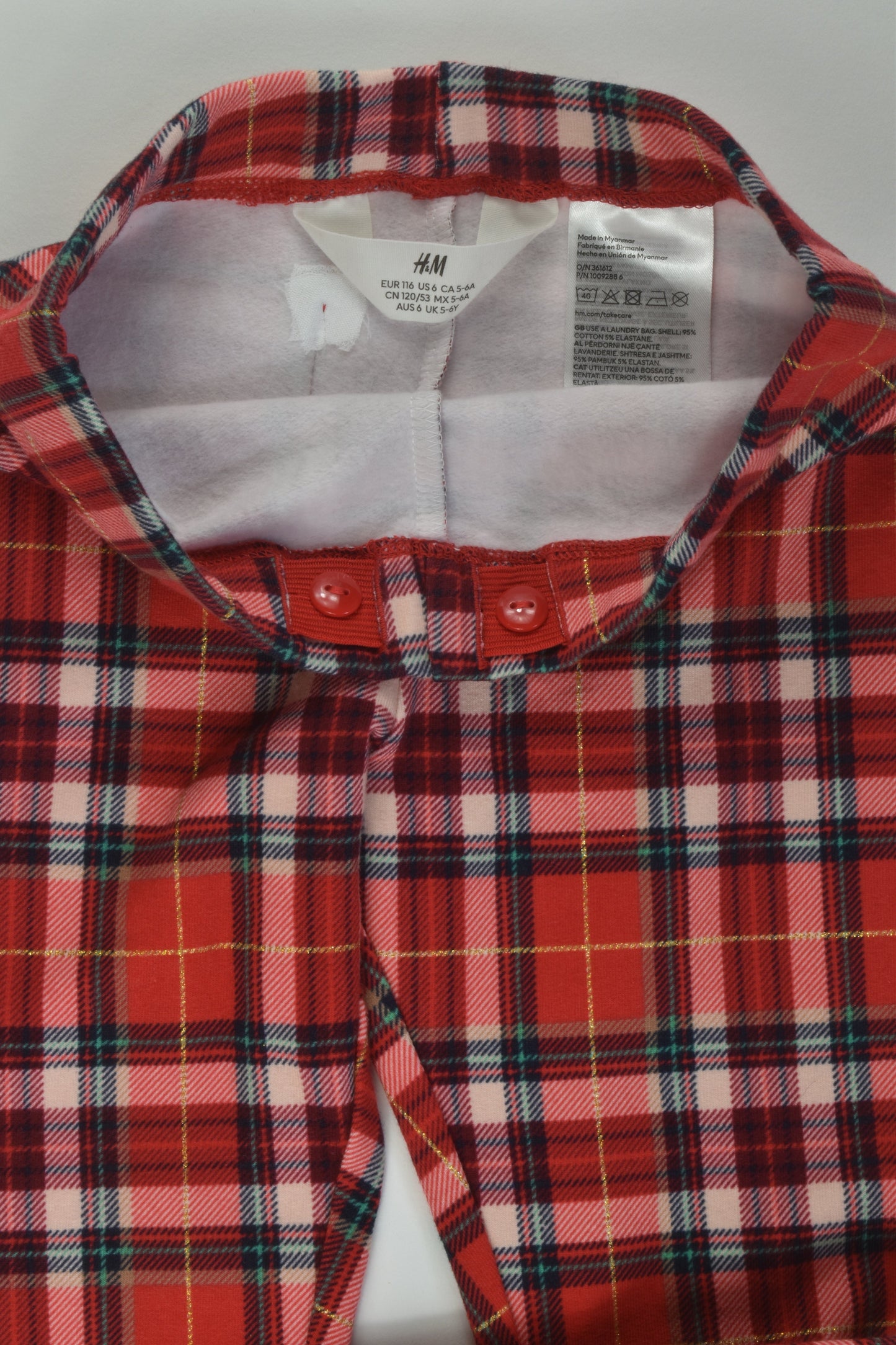 NEW H&M Size 6 Checked Warm Leggings