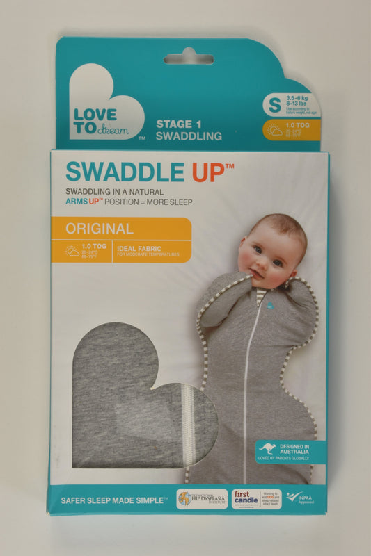 NEW Love To Dream Size Small (3.5-6 kg) Swaddle Up Original 1.0 Tog