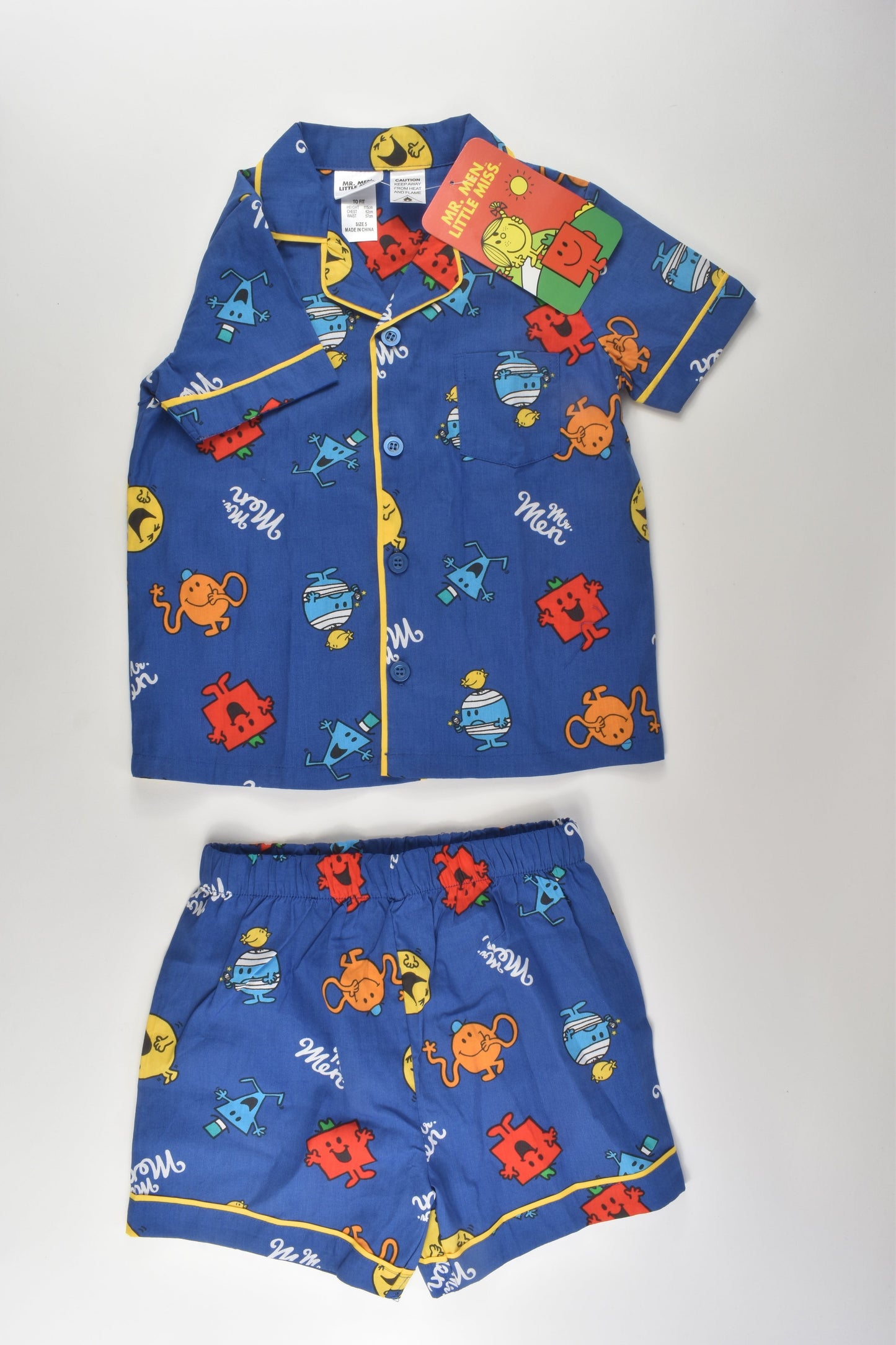 NEW Mr Men Little Miss Size 5 Short Pyjamas