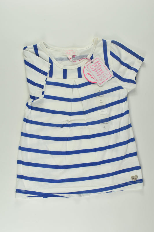 NEW Pumpkin Patch Size 4 Striped T-shirt