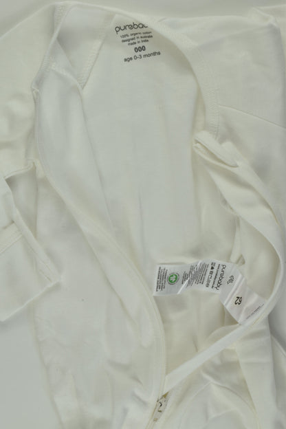 NEW Purebaby Size 000 Footed Romper