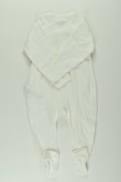 NEW Purebaby Size 000 Footed Romper