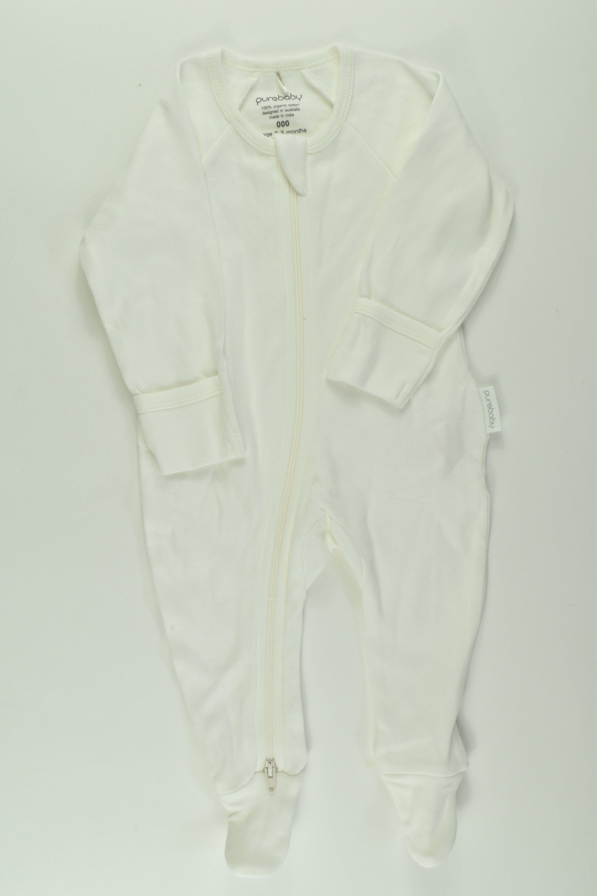 NEW Purebaby Size 000 Footed Romper