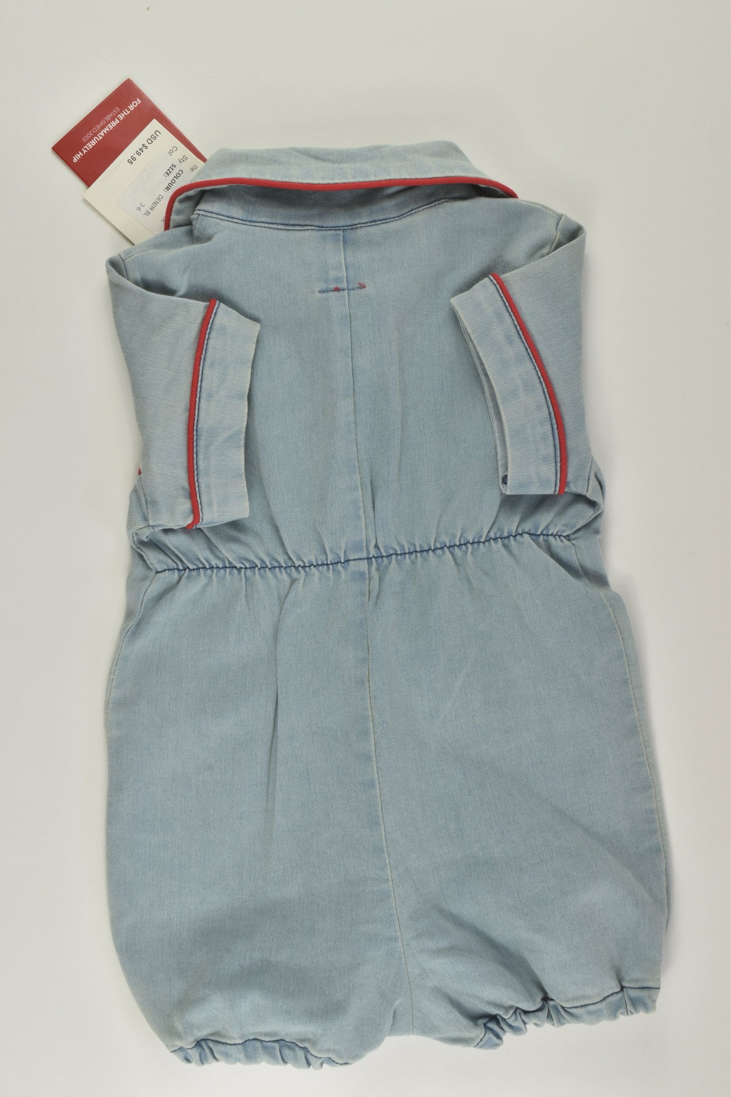 NEW Rock Your Baby Size 00 Denim Short Romper
