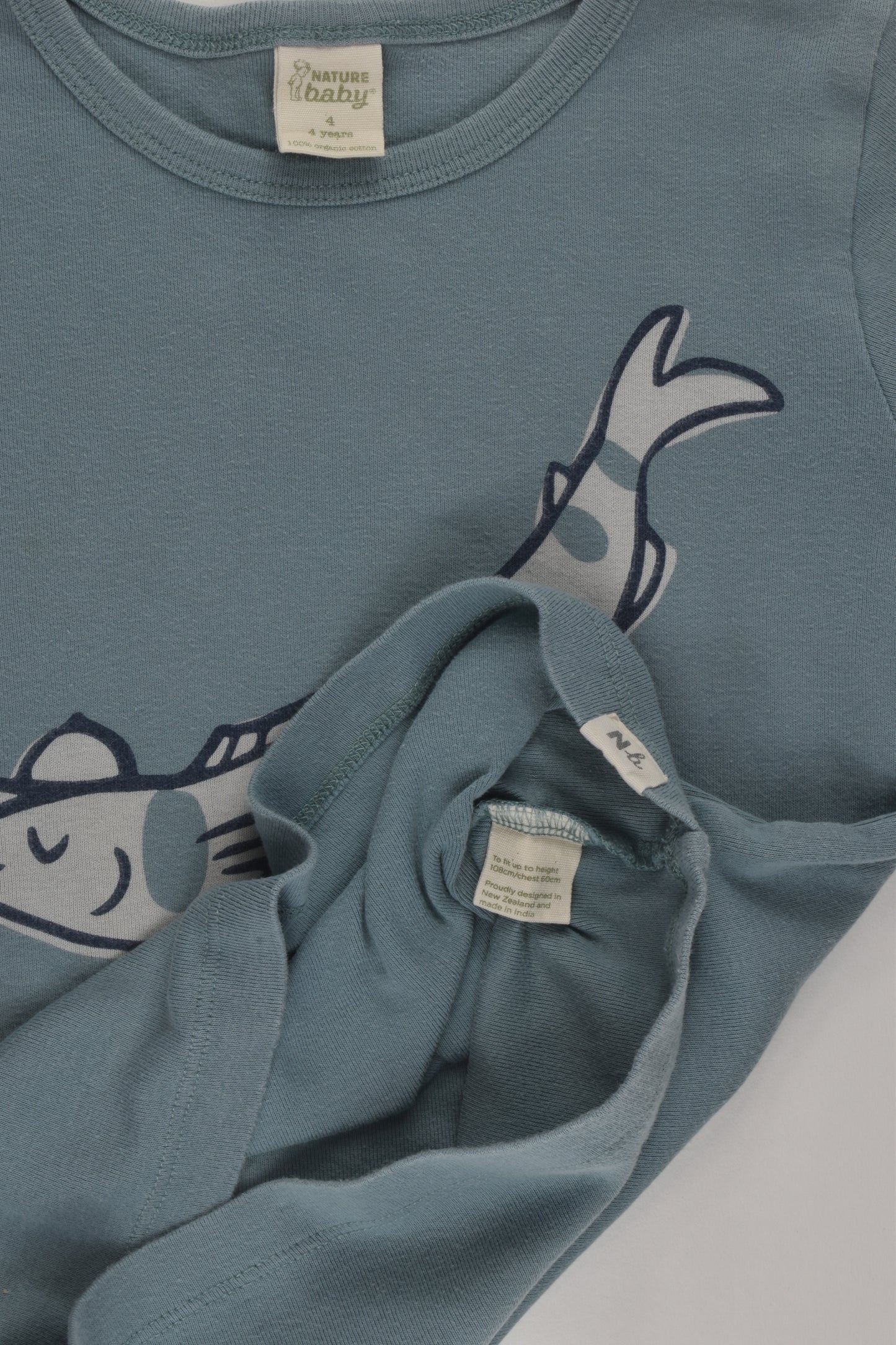 Nature Baby Size 4 Fish T-shirt
