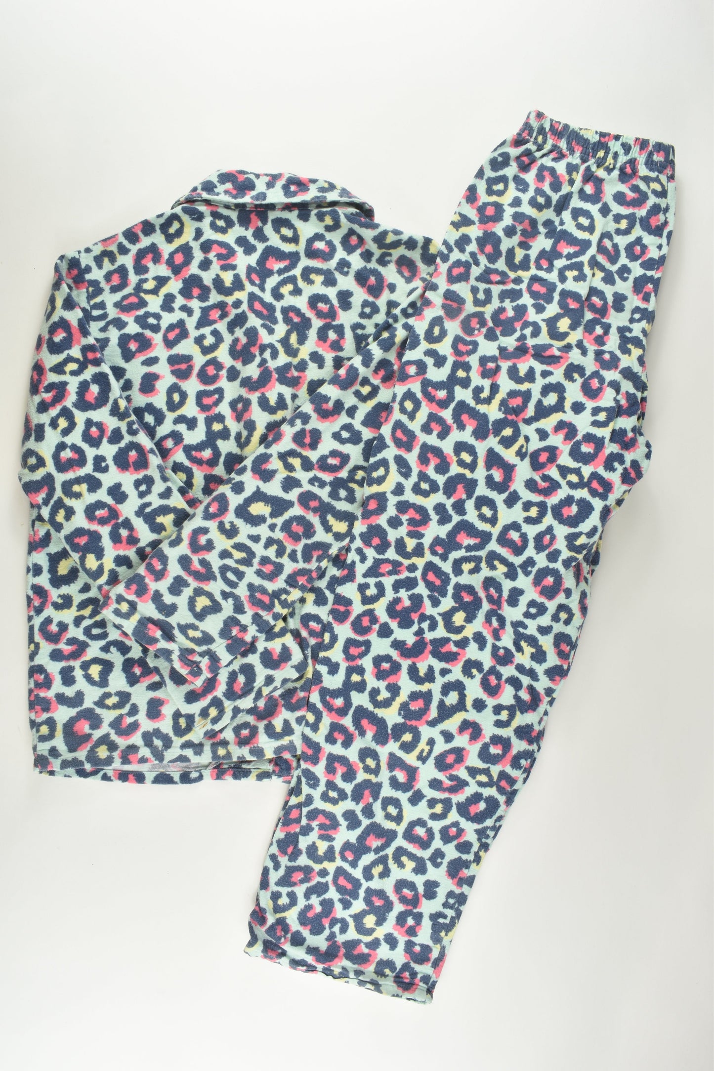 Neon Size 10 Leopard Print Flannel Pyjamas