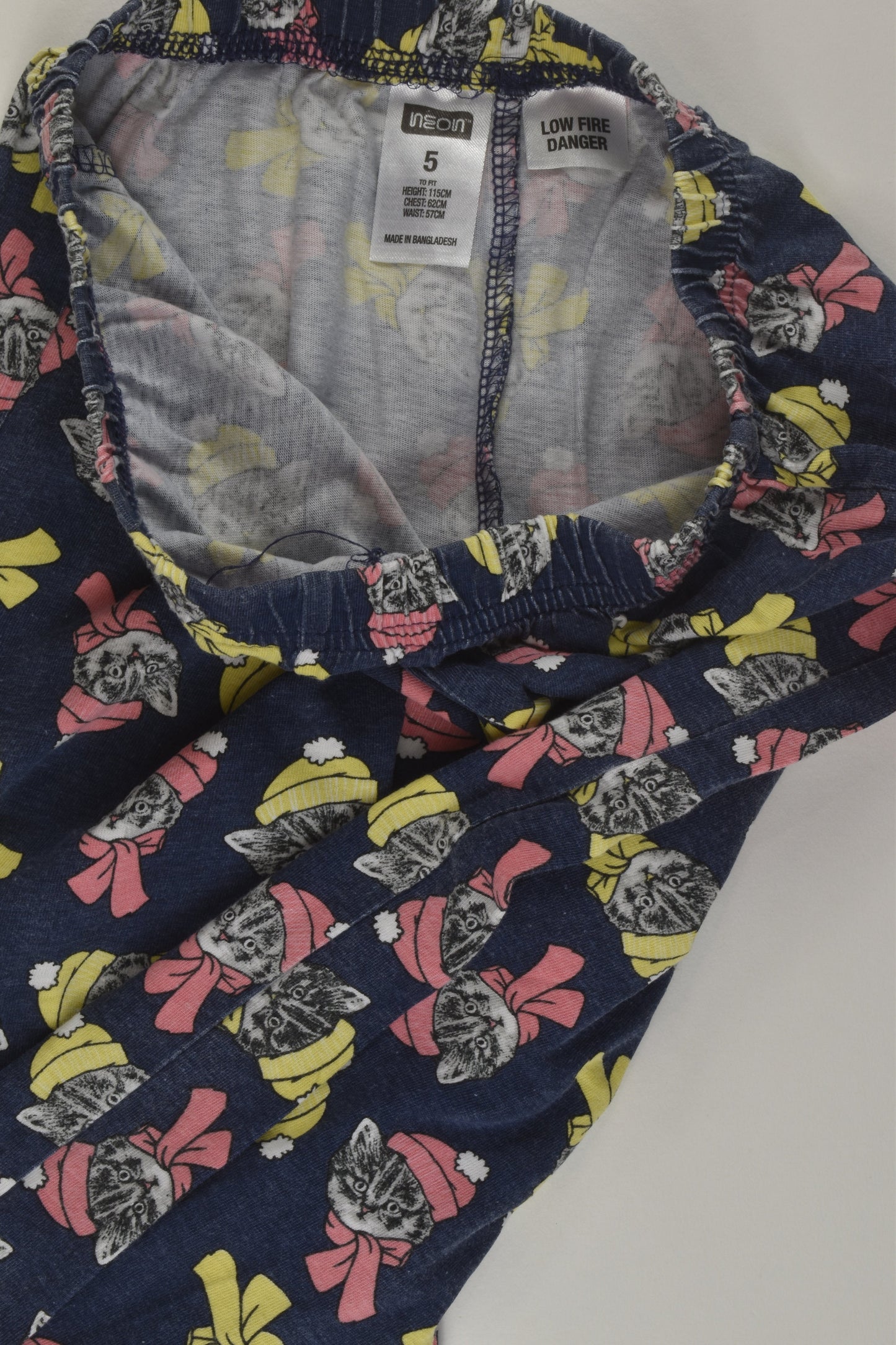 Neon Size 5 Cat Pyjamas