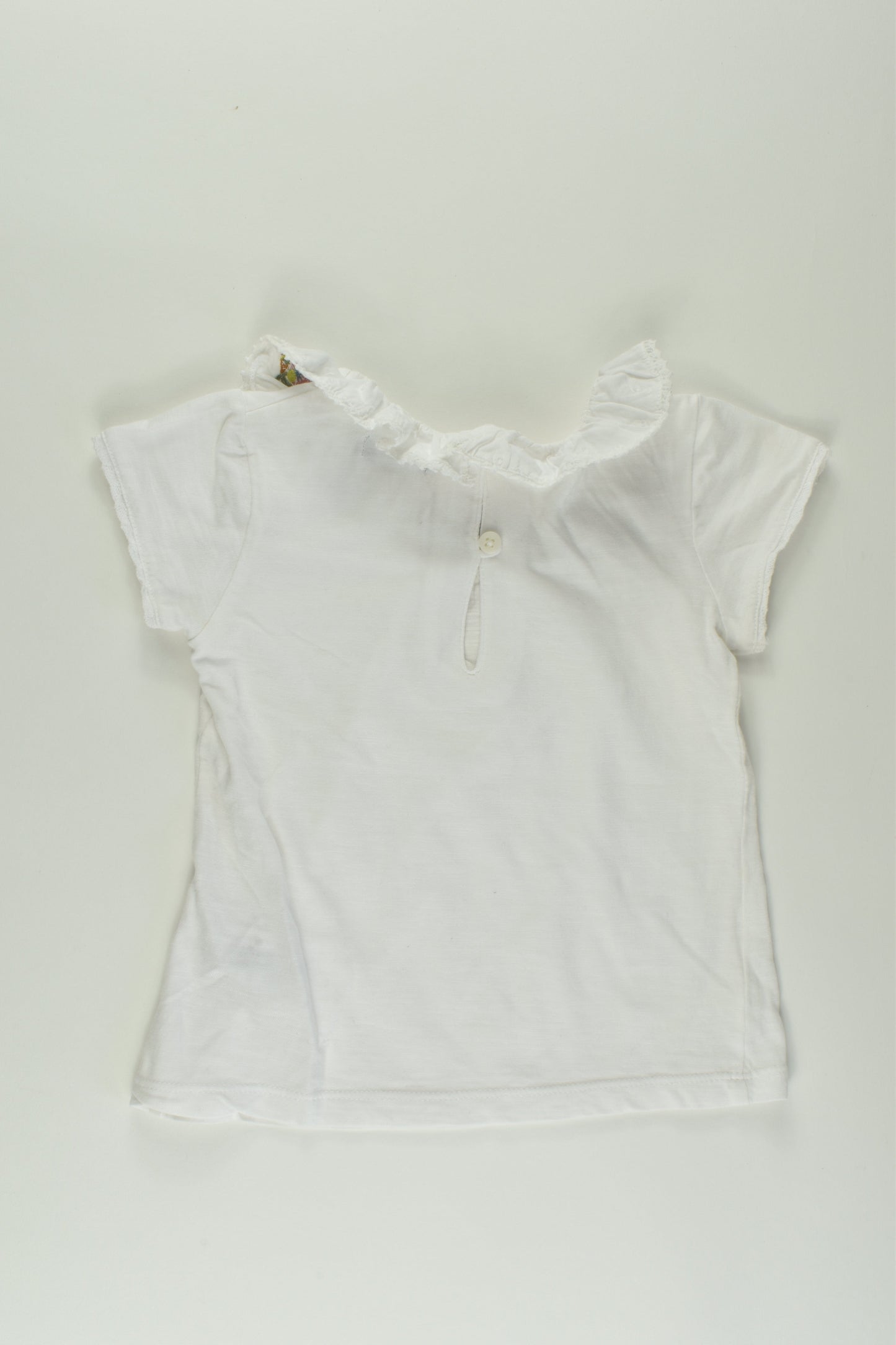 Next Size 0 Embroidery Collar T-shirt