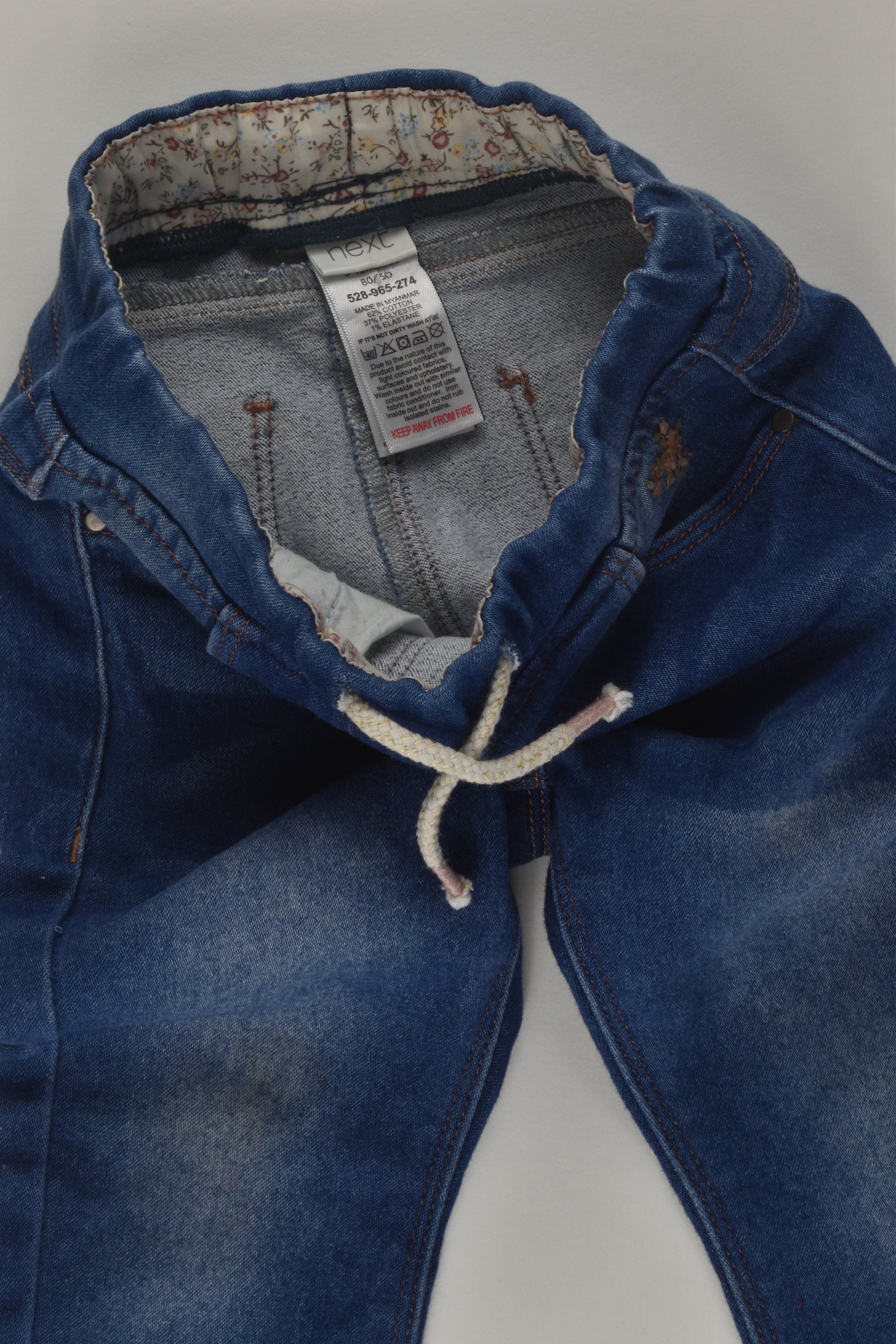 Next Size 0 Embroidery Denim Pants