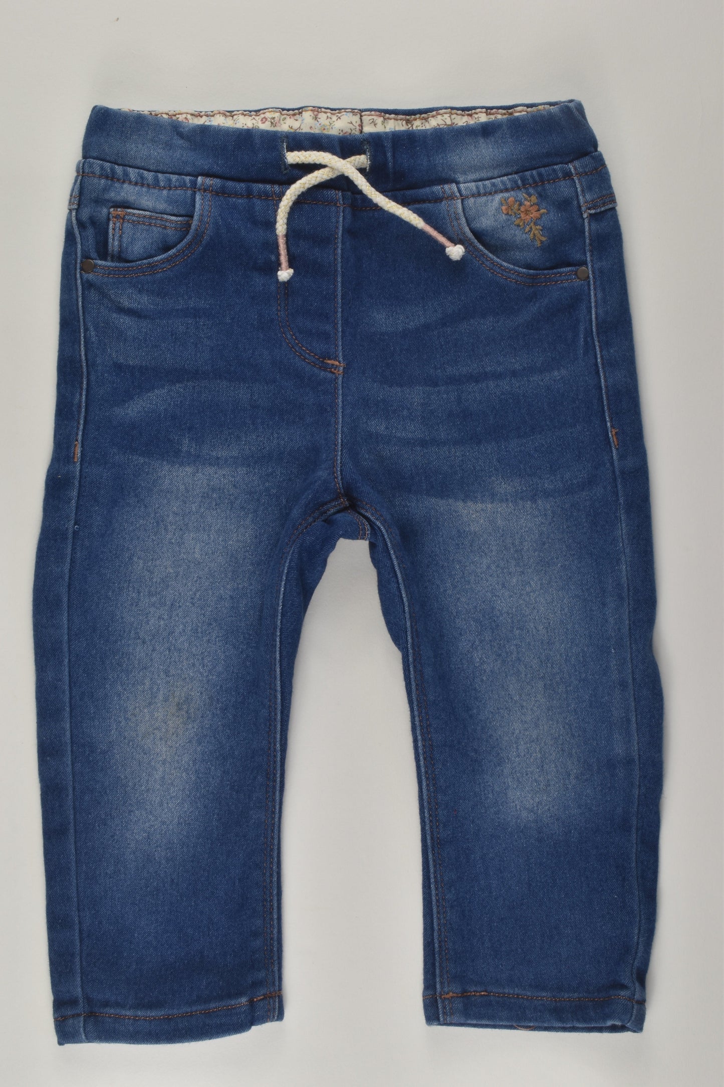 Next Size 0 Embroidery Denim Pants