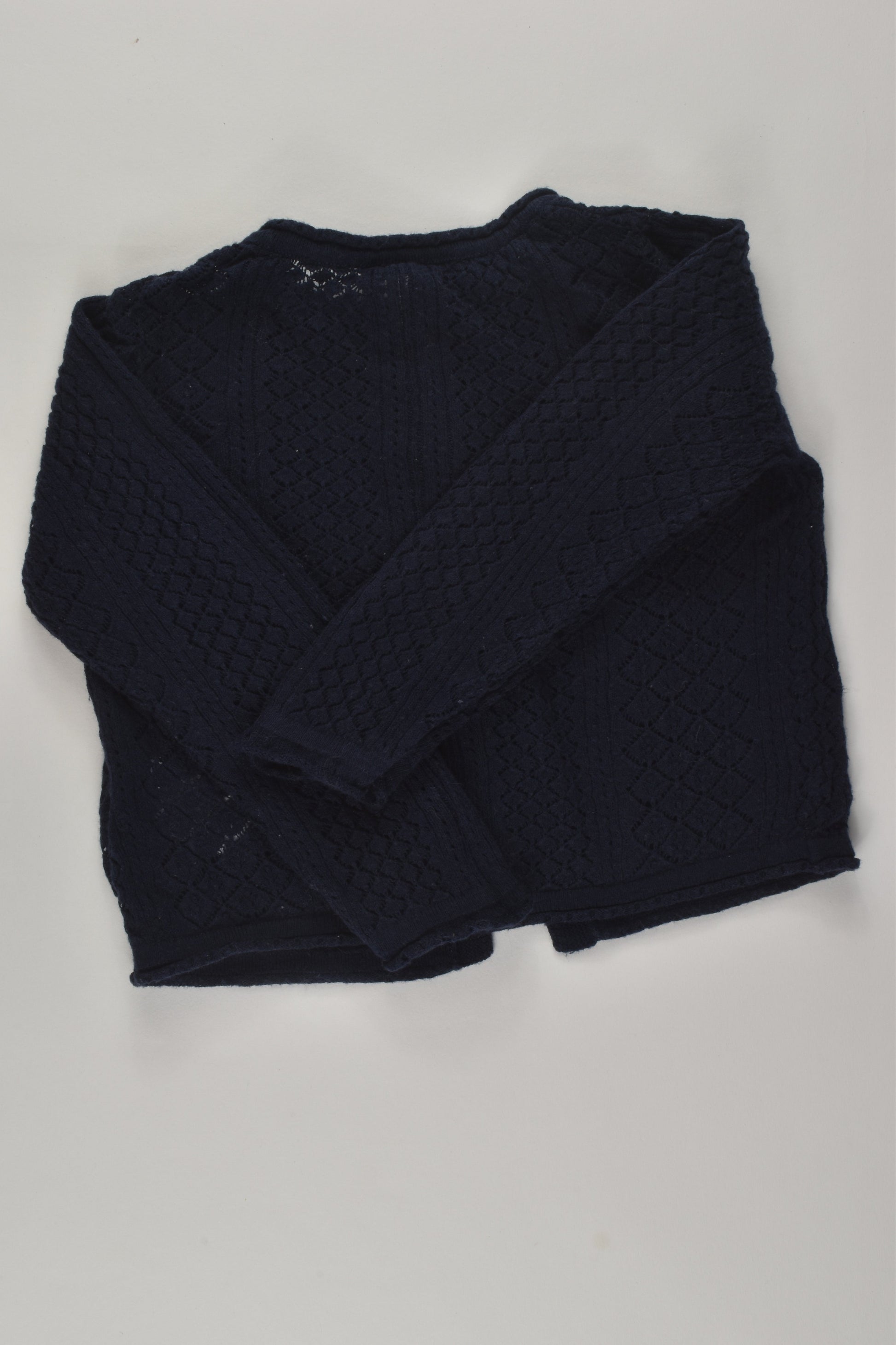 Next Size 0 Navy Knit Cardigan