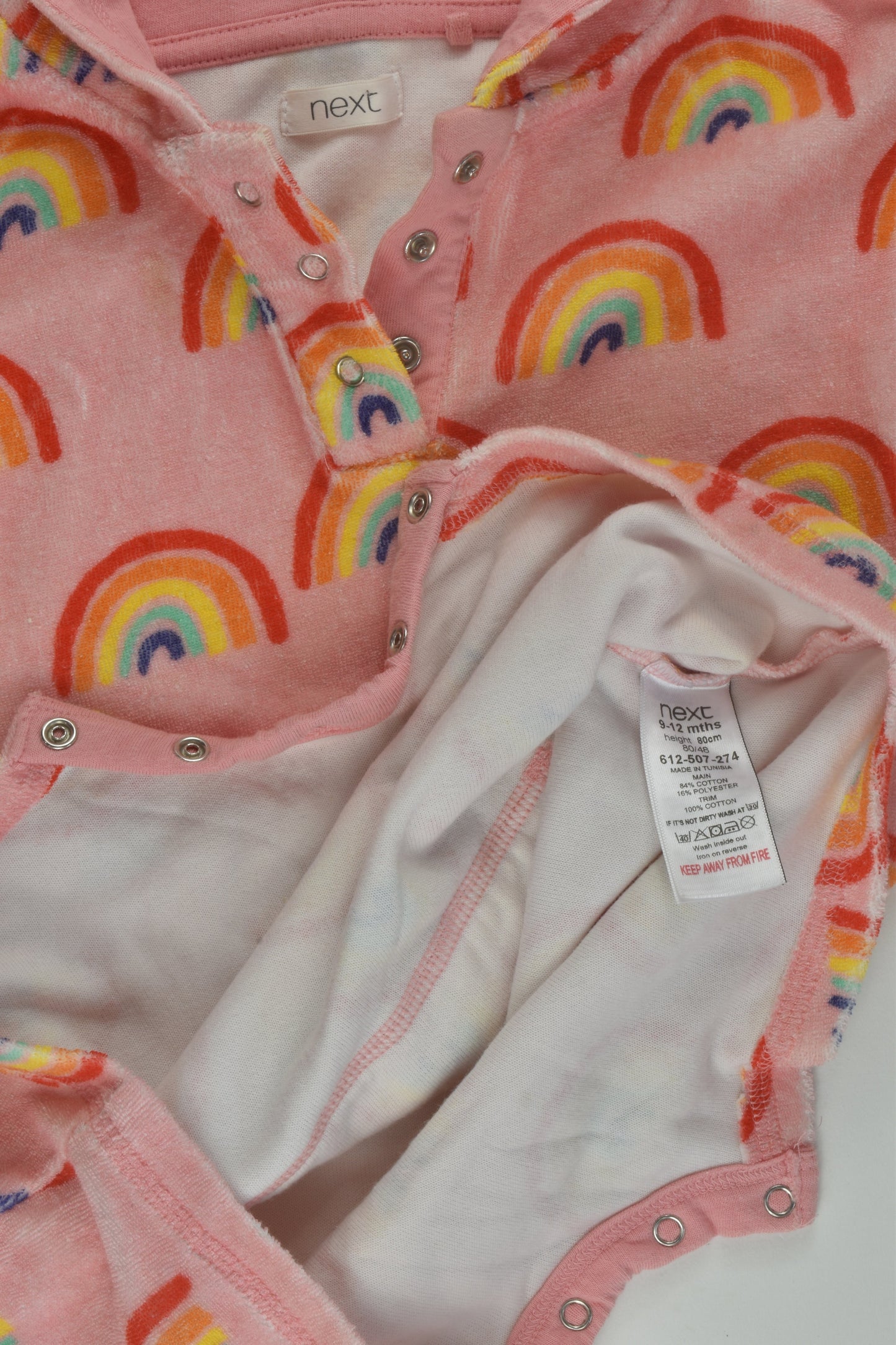 Next Size 0 Rainbow Terry Outfit