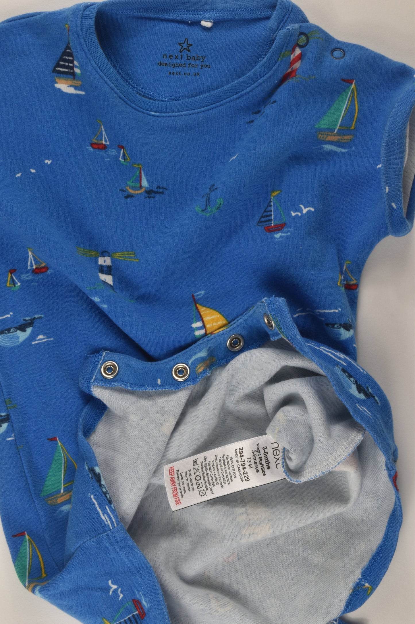 Next Size 00 Nautical Short Romper