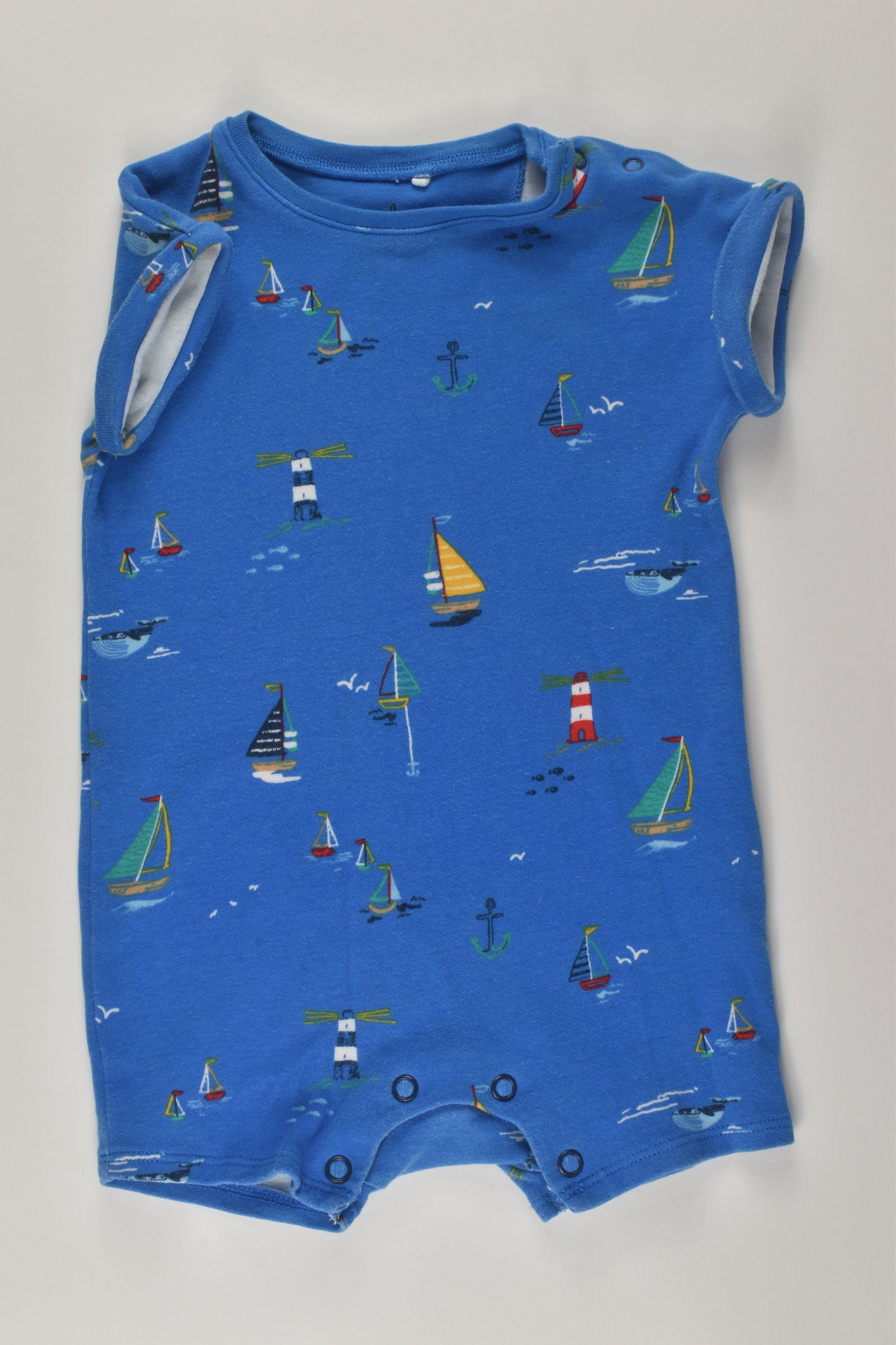 Next Size 00 Nautical Short Romper
