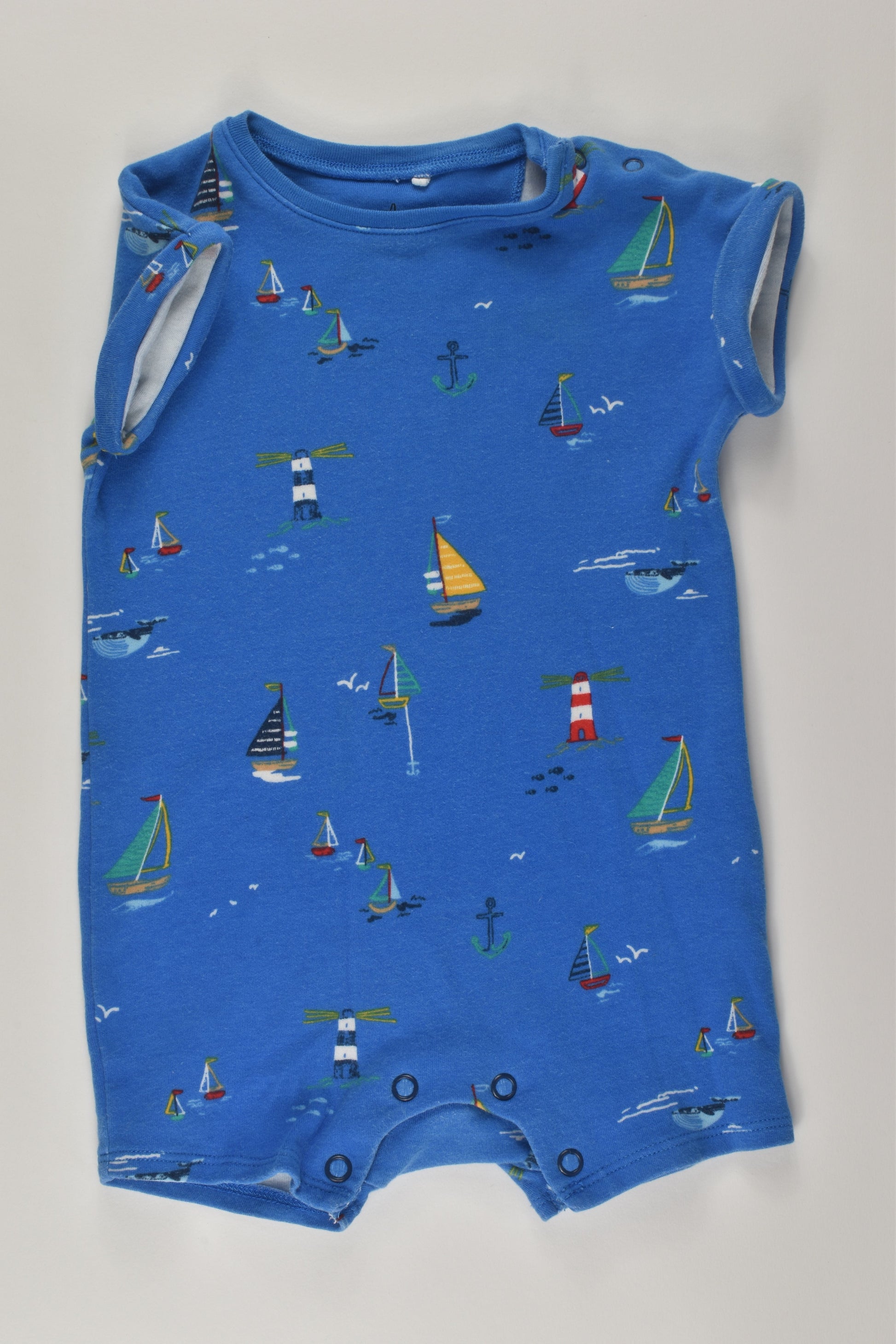Next Size 00 Nautical Short Romper